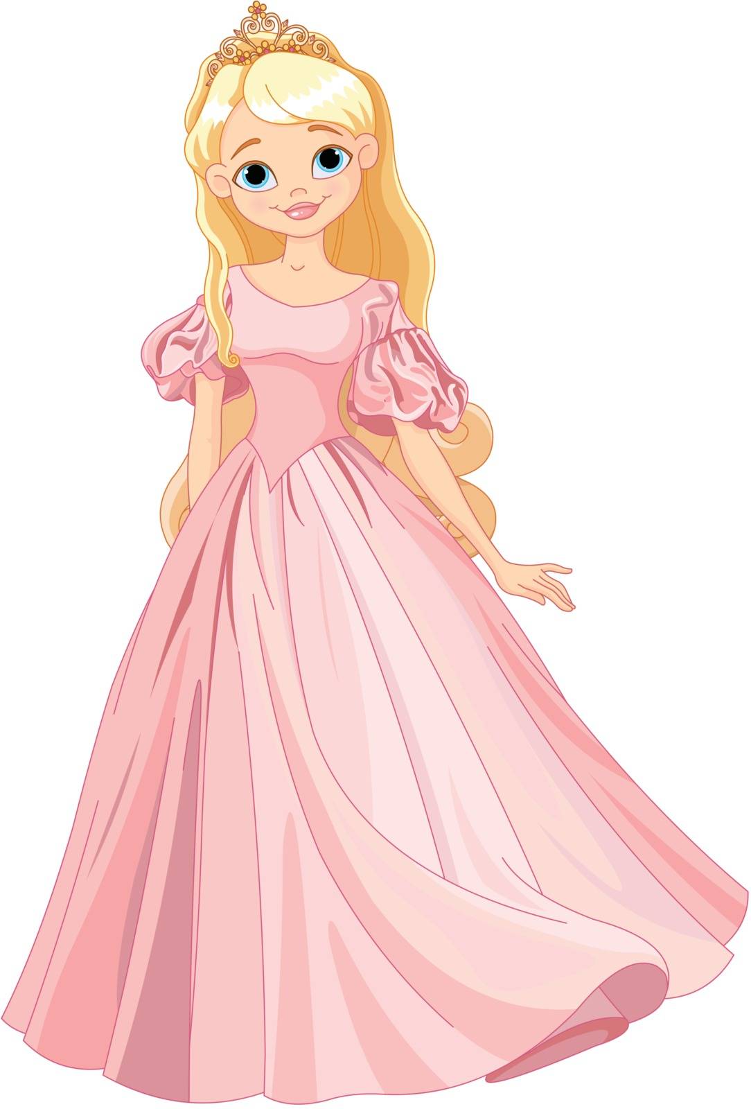 Illustration of beautiful princess