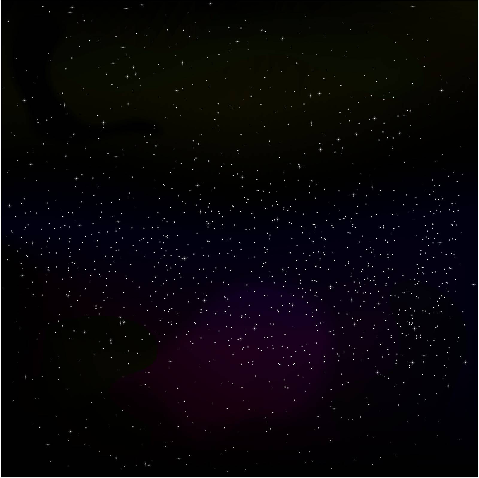 vector illustration background of a starry sky