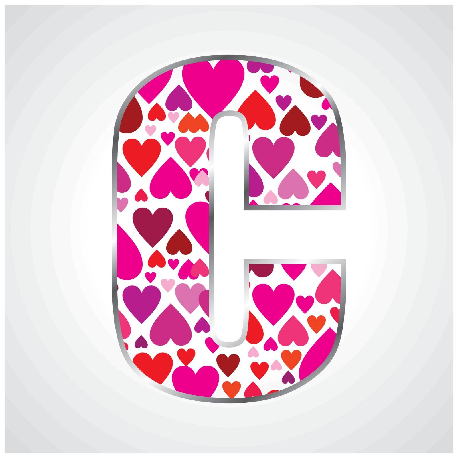 Alphabet of hearts by Crownaart
