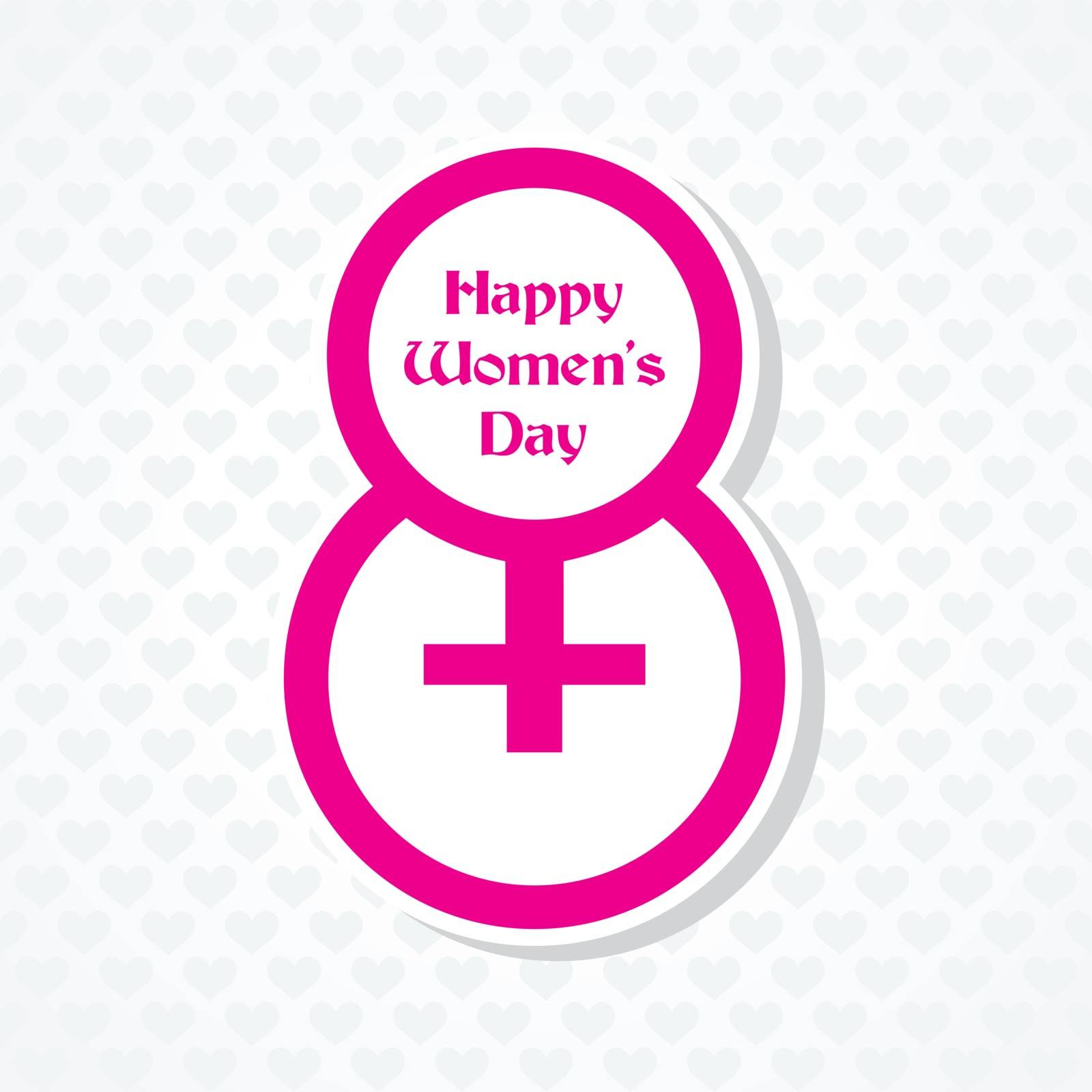 Womans day greeting stock vector