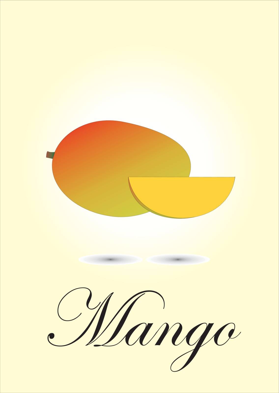 Mango chart vector illustration