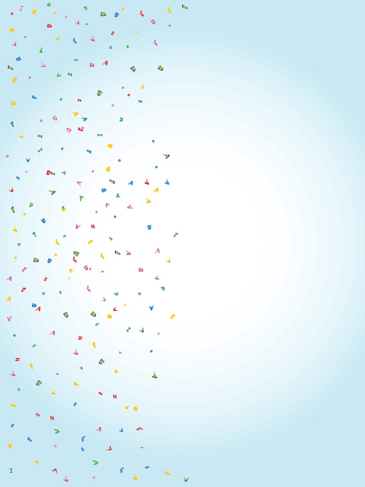 Multi coloured party and wedding confetti background