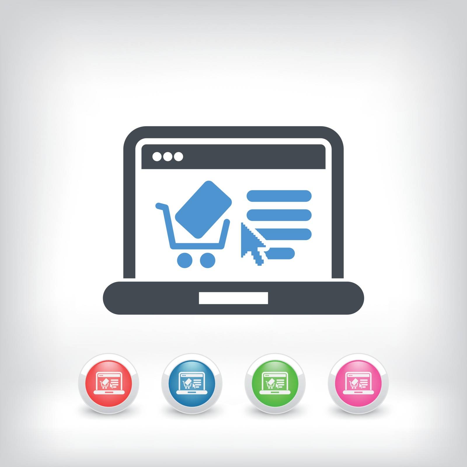 E-commerce website icon by myVector