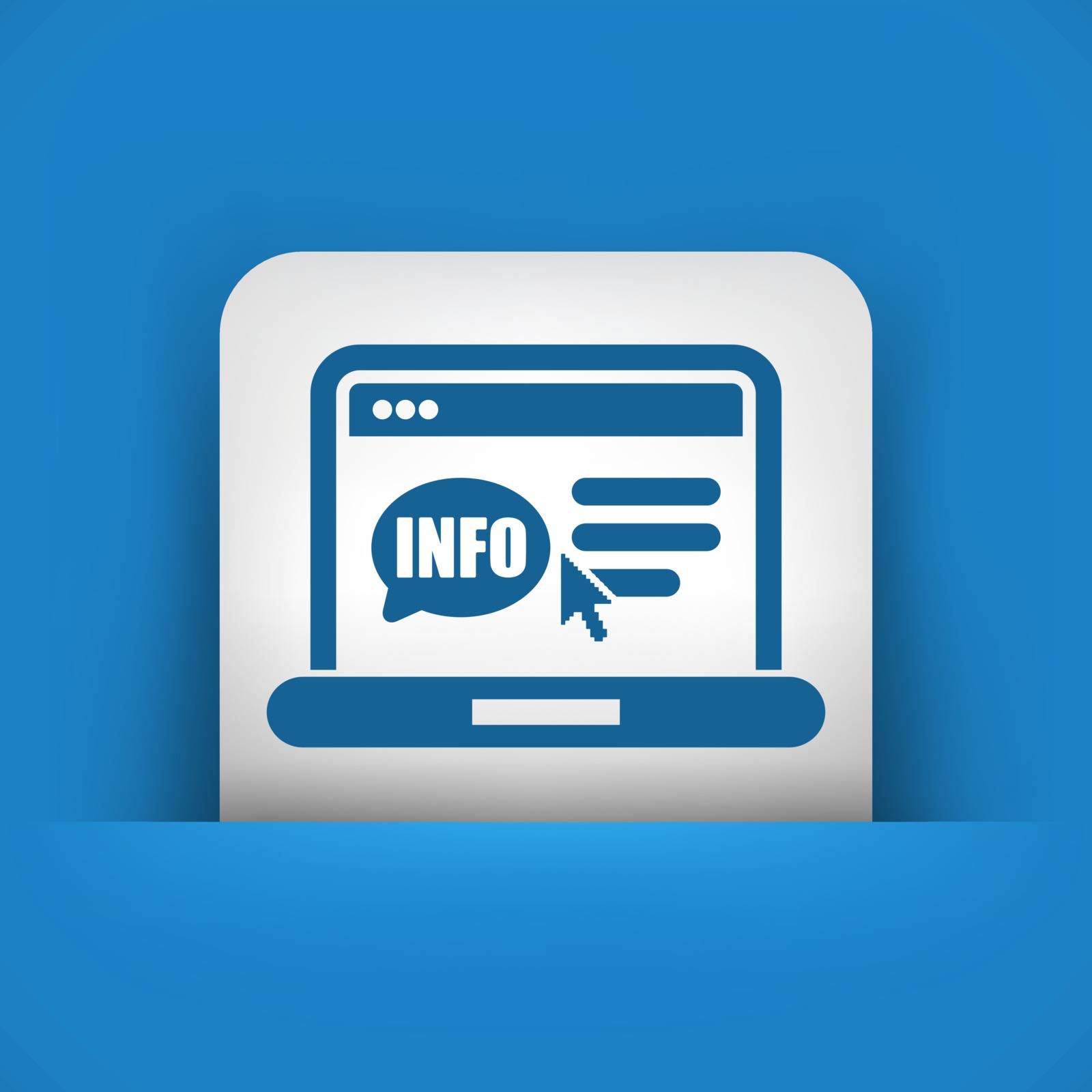 illustration of website "info" icon