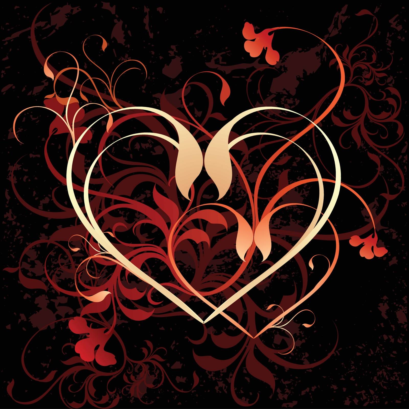 floral heart by kjolak