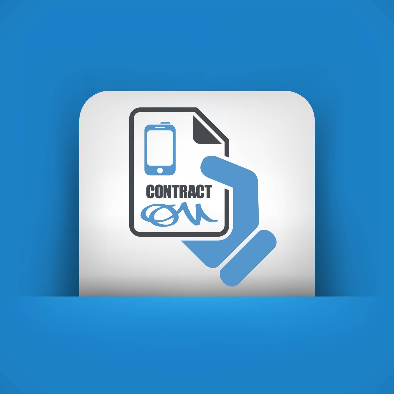 Smartphone contract by myVector