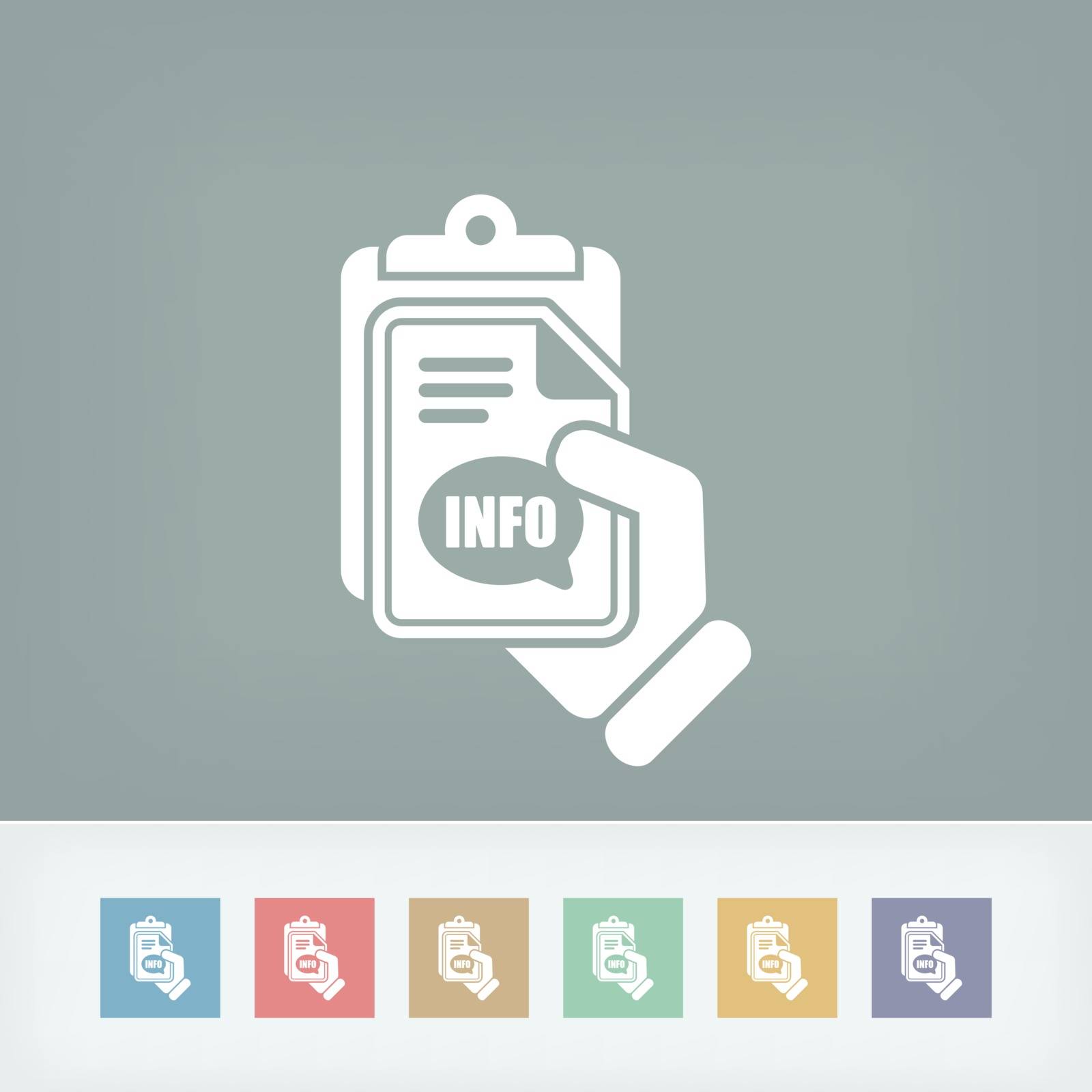 Info document icon by myVector
