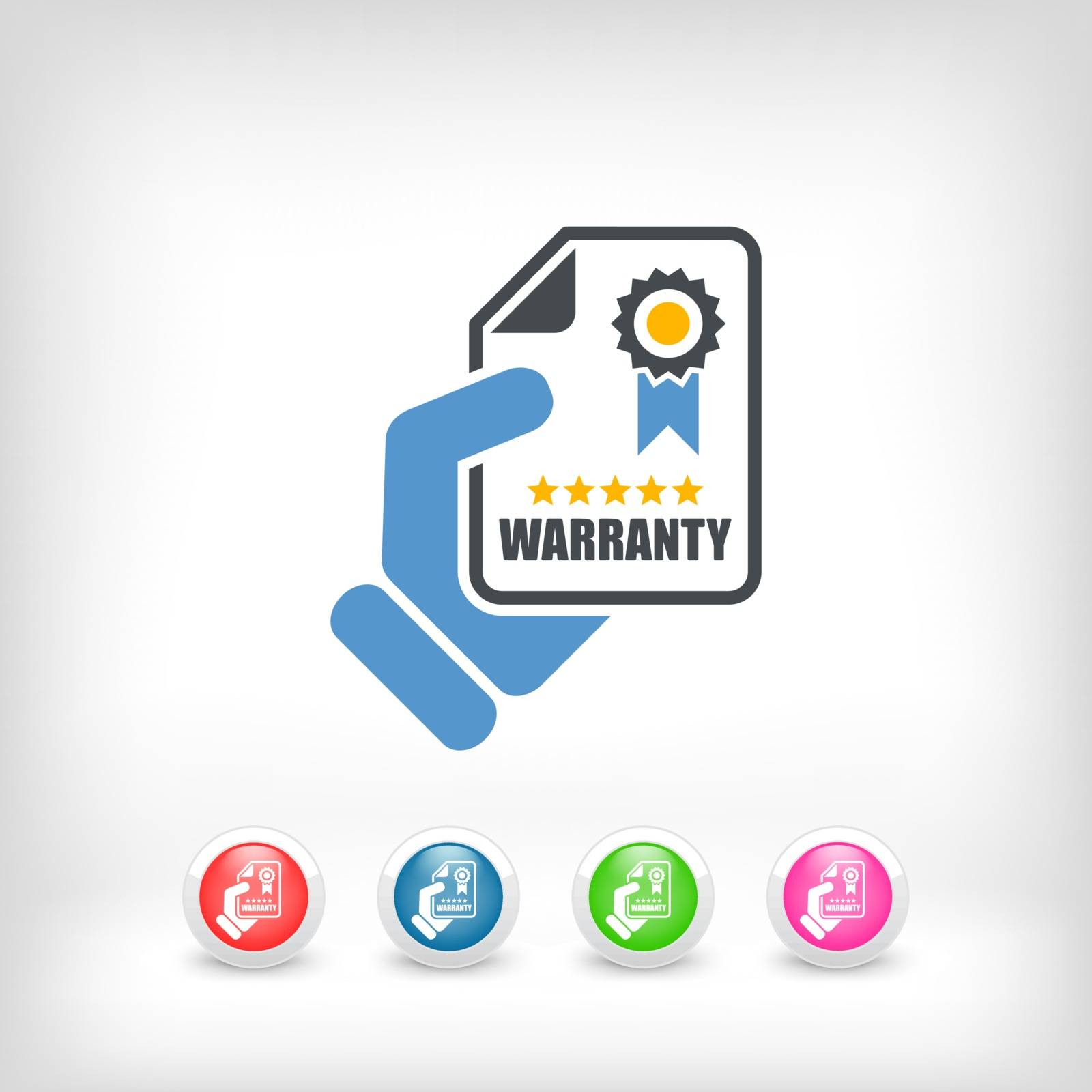 Warranty icon by myVector