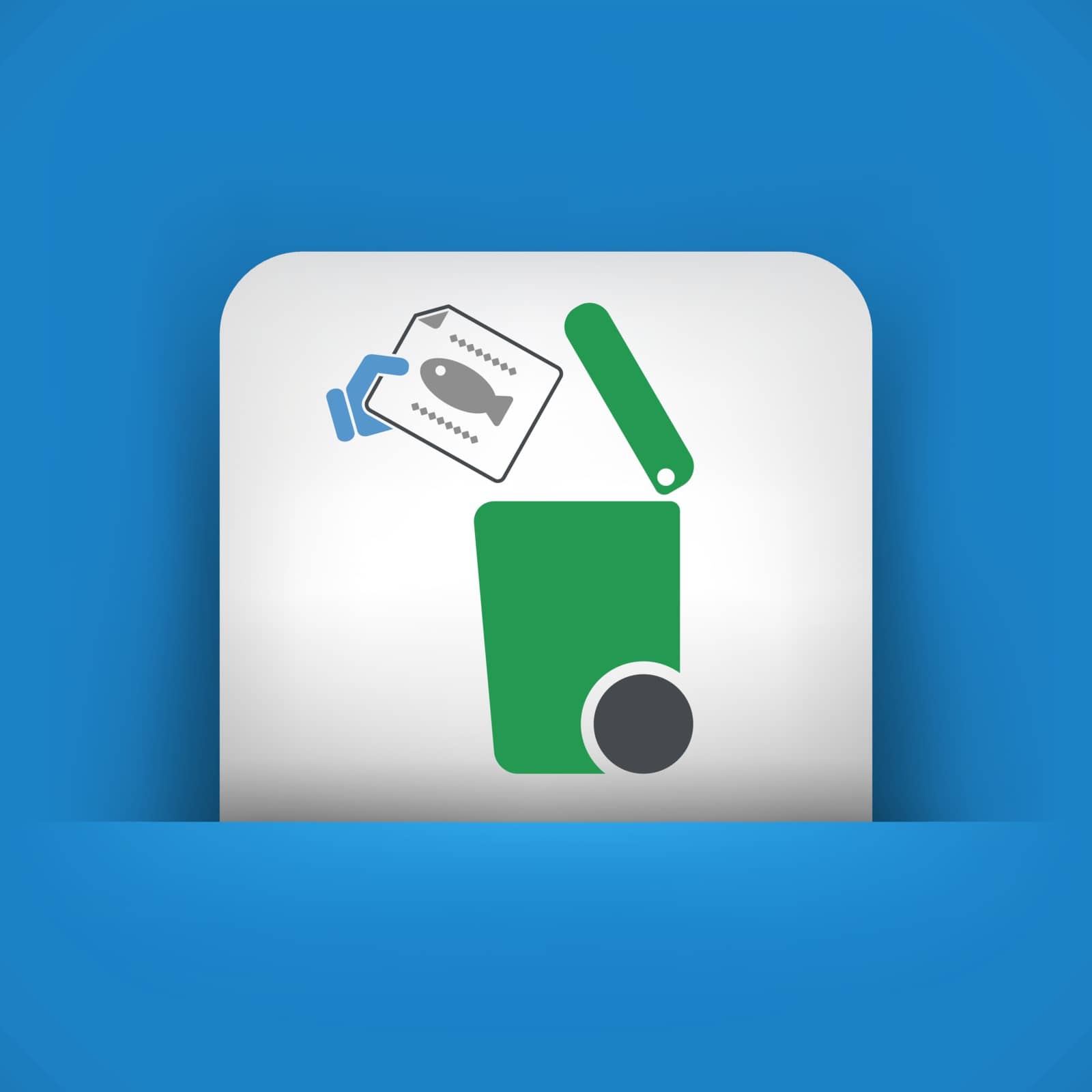 Separate waste collection icon by myVector