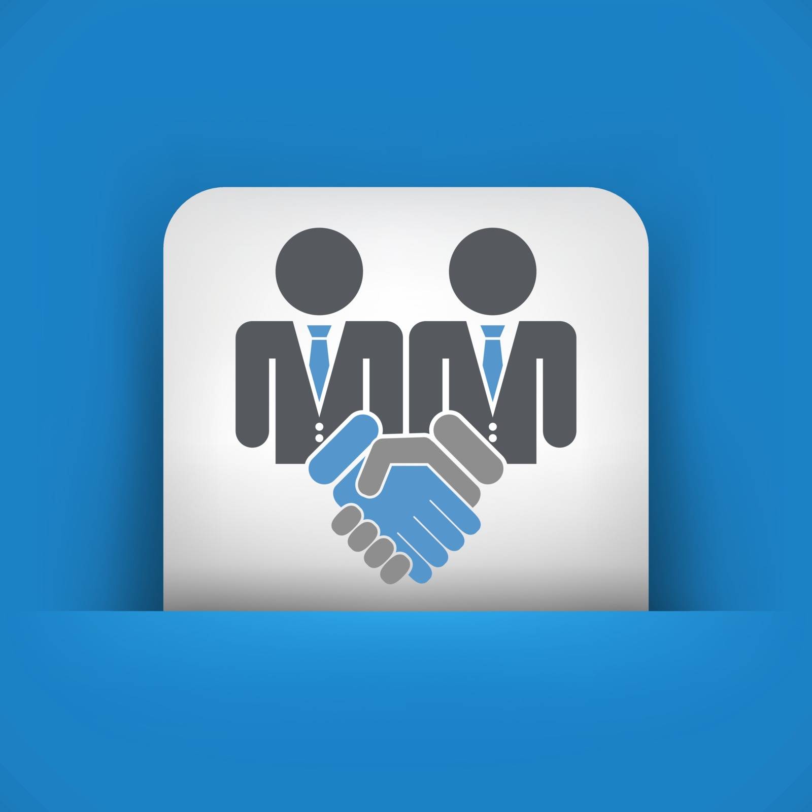 Corporate agreement icon by myVector