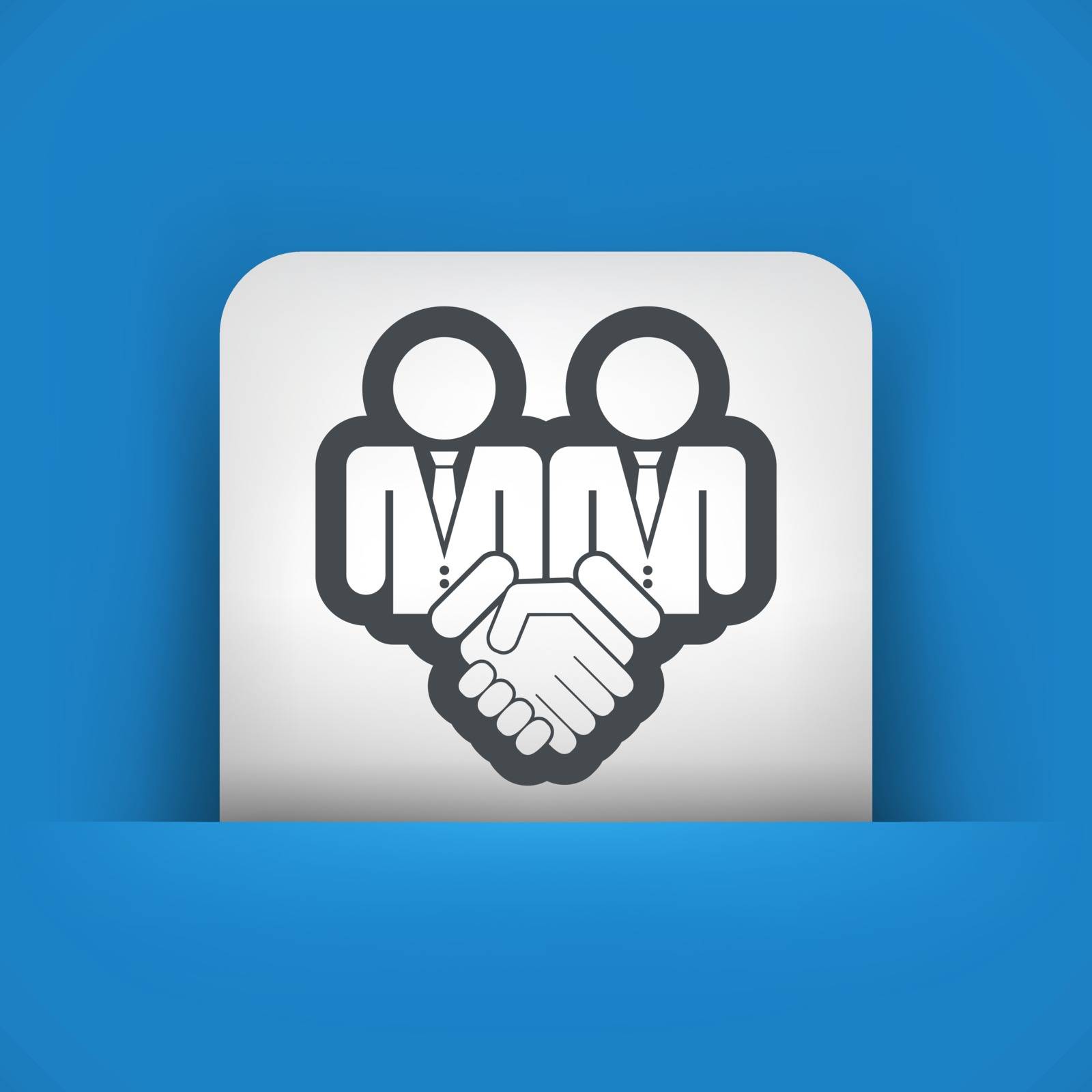 Corporate agreement icon by myVector