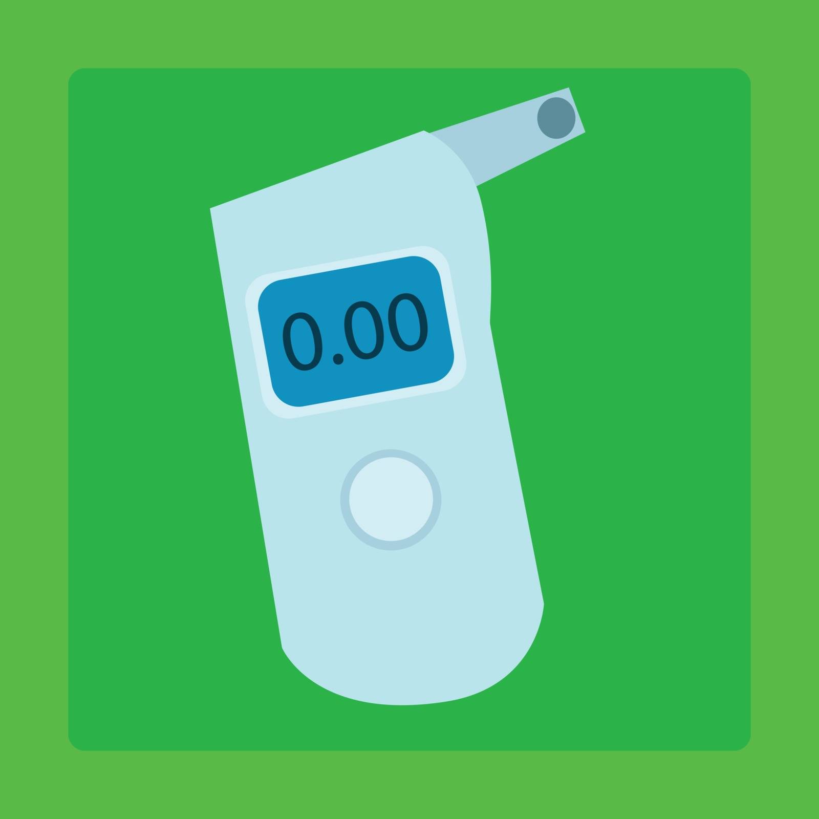 Breathalyzer medical device for measuring the alcohol level by studiostoks