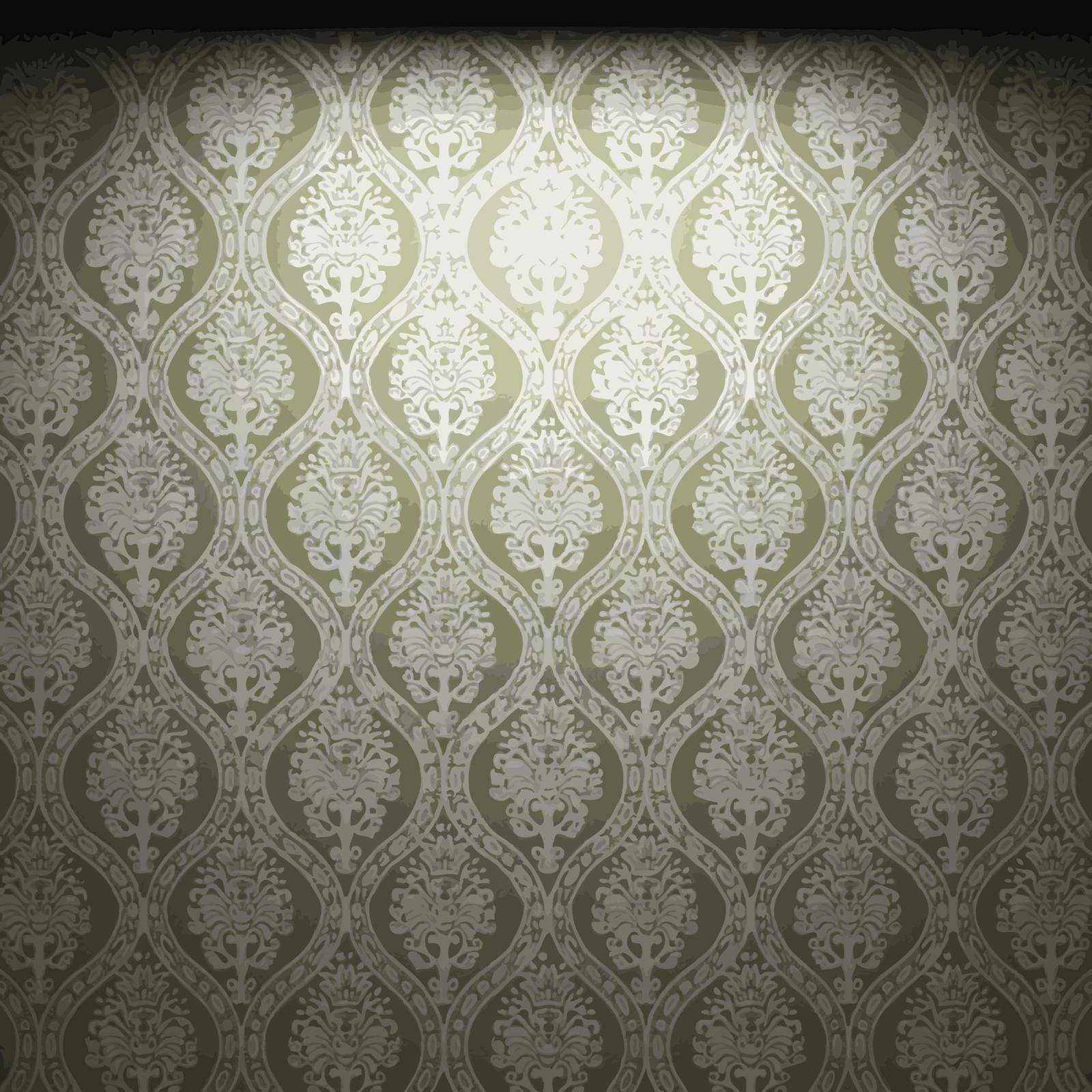 vector illuminated fabric wallpaper background by icetray