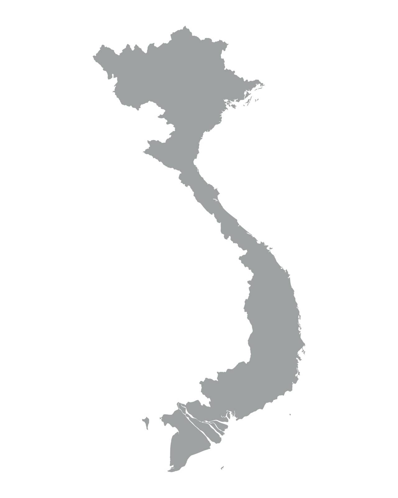 Map of Vietnam by rbiedermann