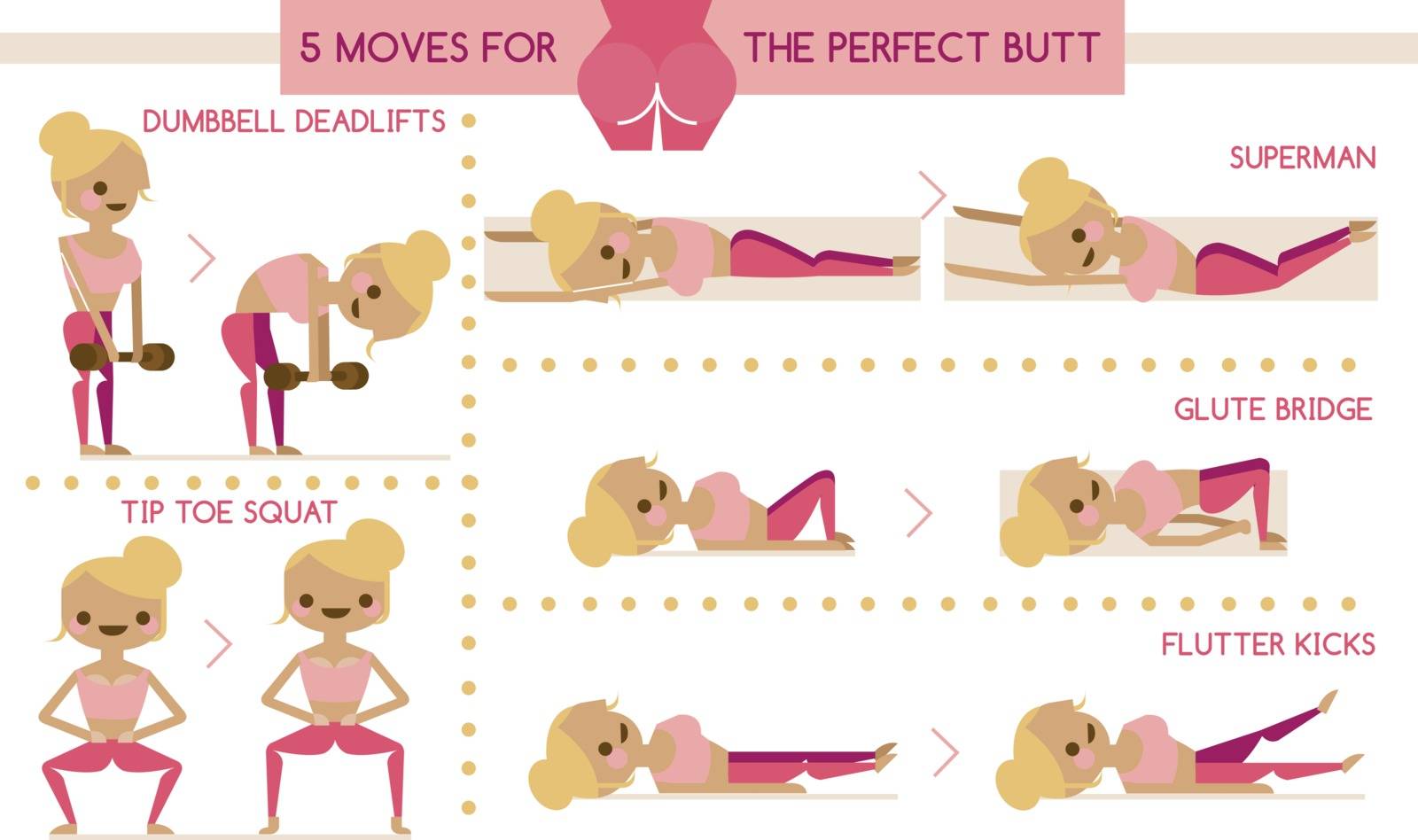 Five Move for the perfect butt