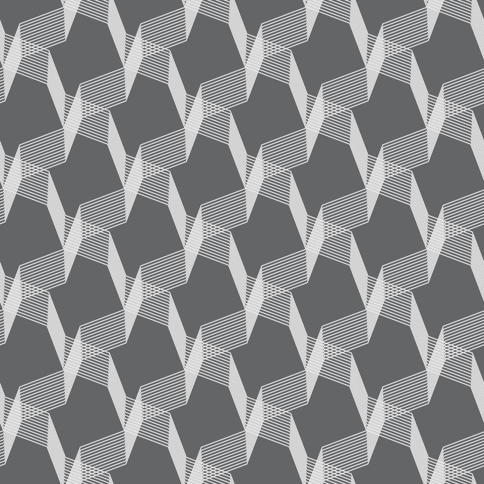 Seamless stylish geometric background. Modern abstract pattern. Flat monochrome design.Monochrome pattern with gray intersecting thin lines on gray.