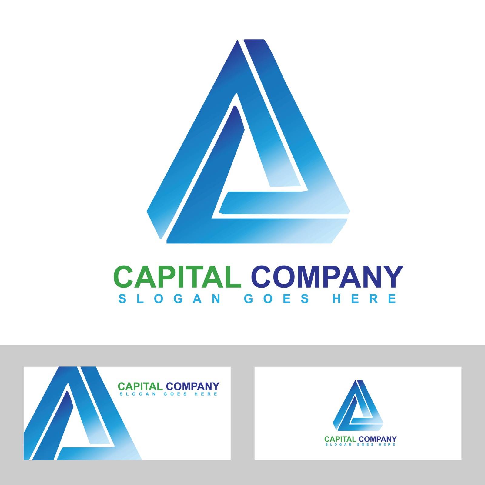 Creative logo vector template for corporate or investment business
