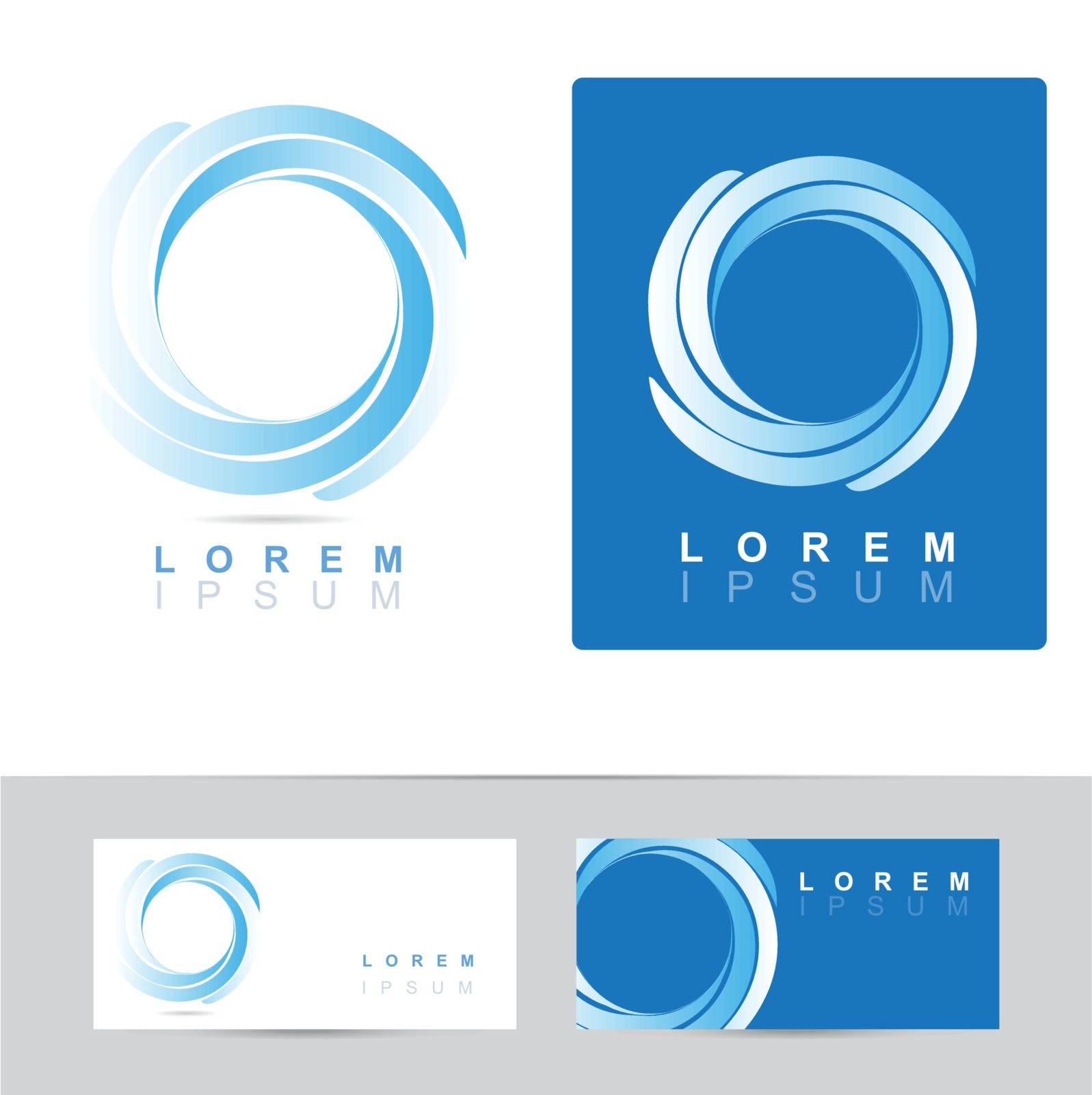 Corporate abstract logo circle icon design illustration