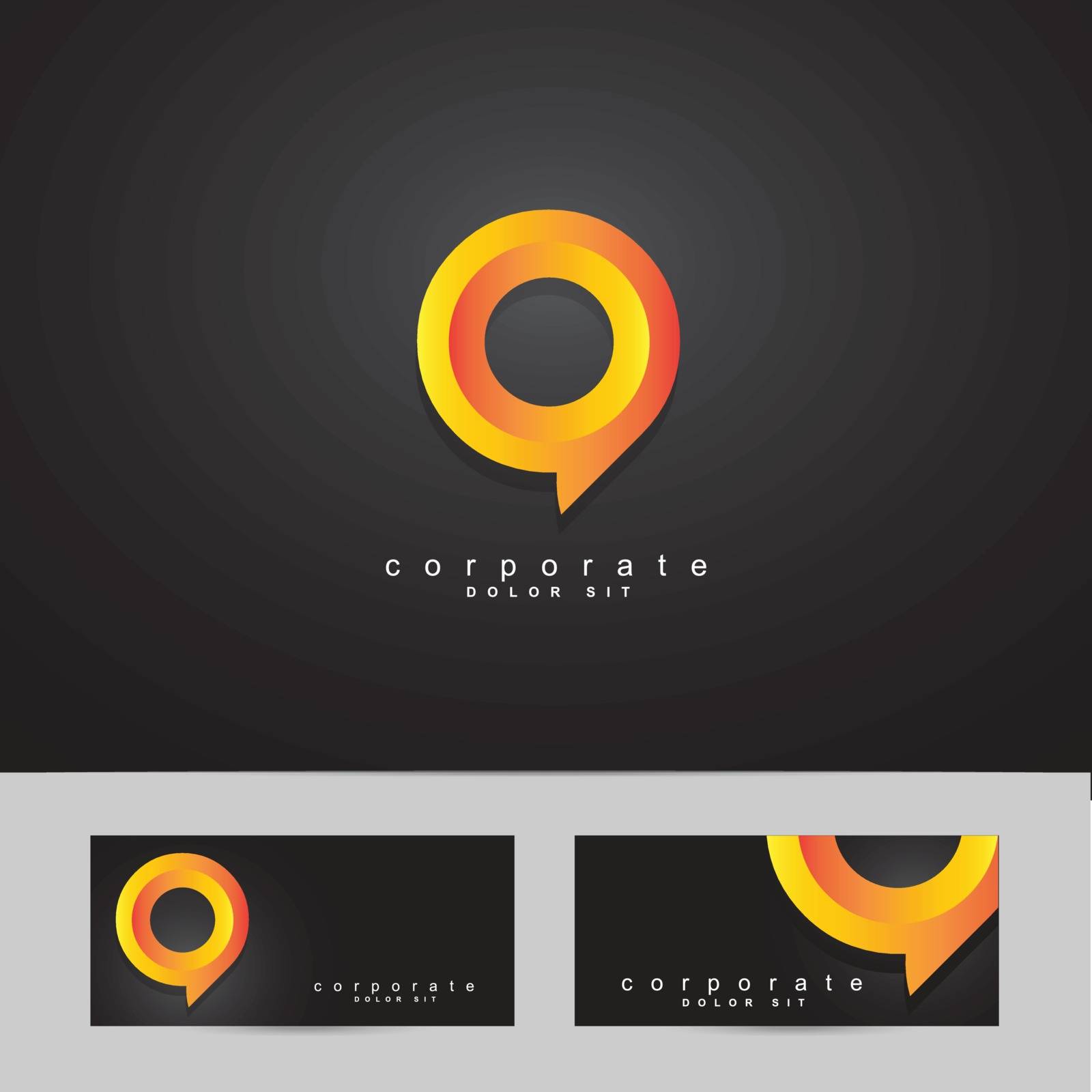 Logo vector template of a corporate or business symbol