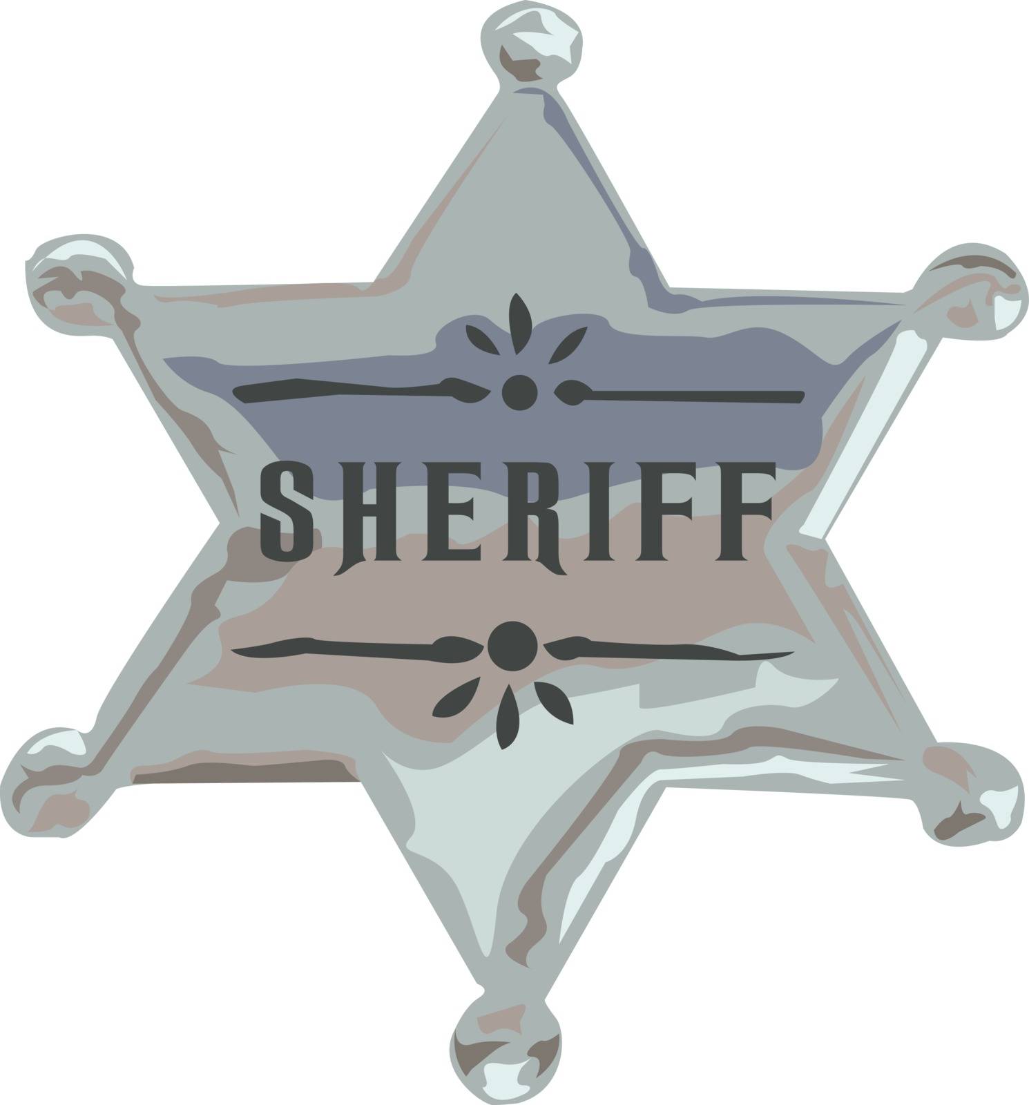 Sheriff Badge Silver by Inferno