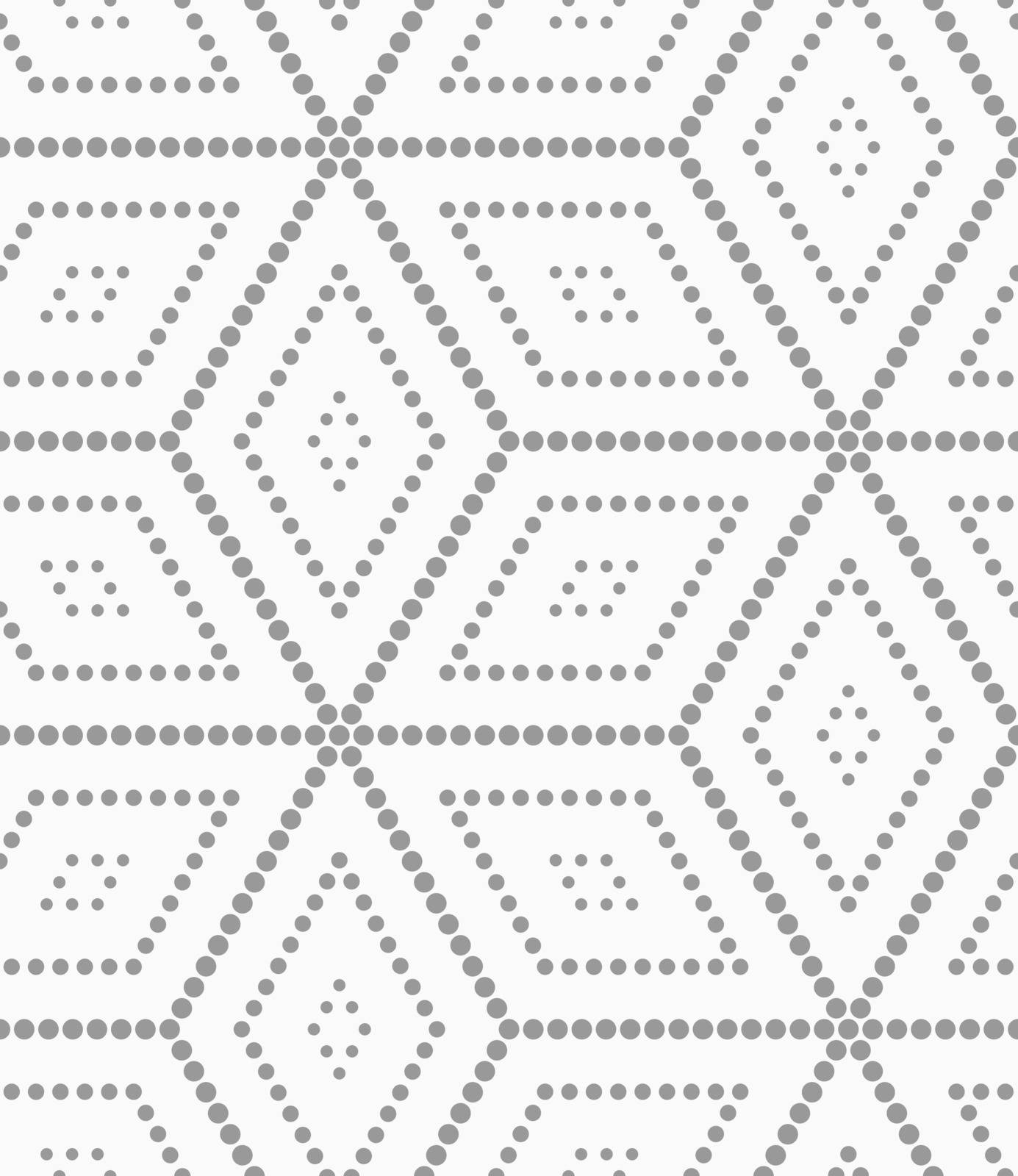Seamless stylish dotted geometric background. Modern abstract pattern made with dotts. Flat monochrome design.Gray dotted cubes.
