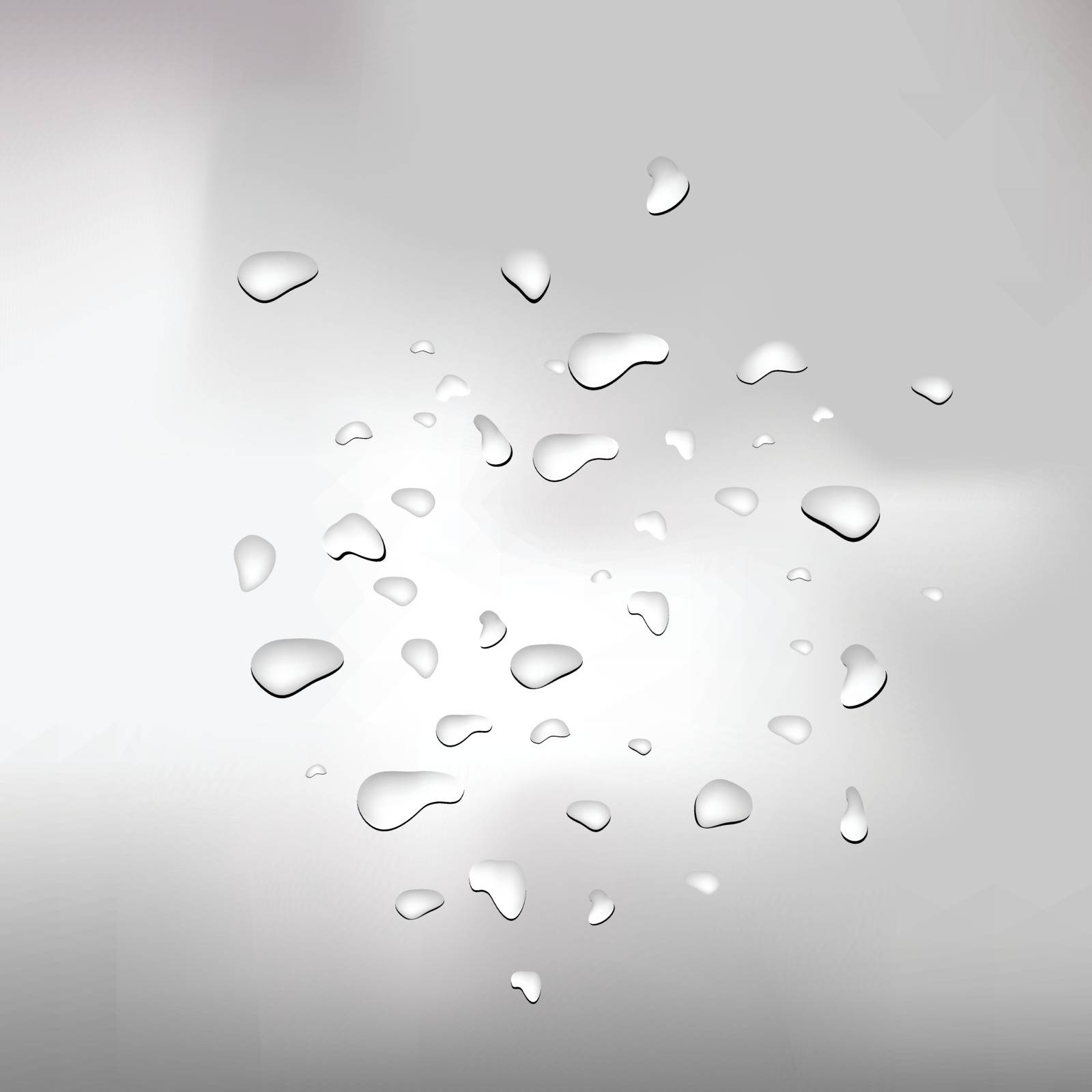 colorful illustration  with water drops on grey background