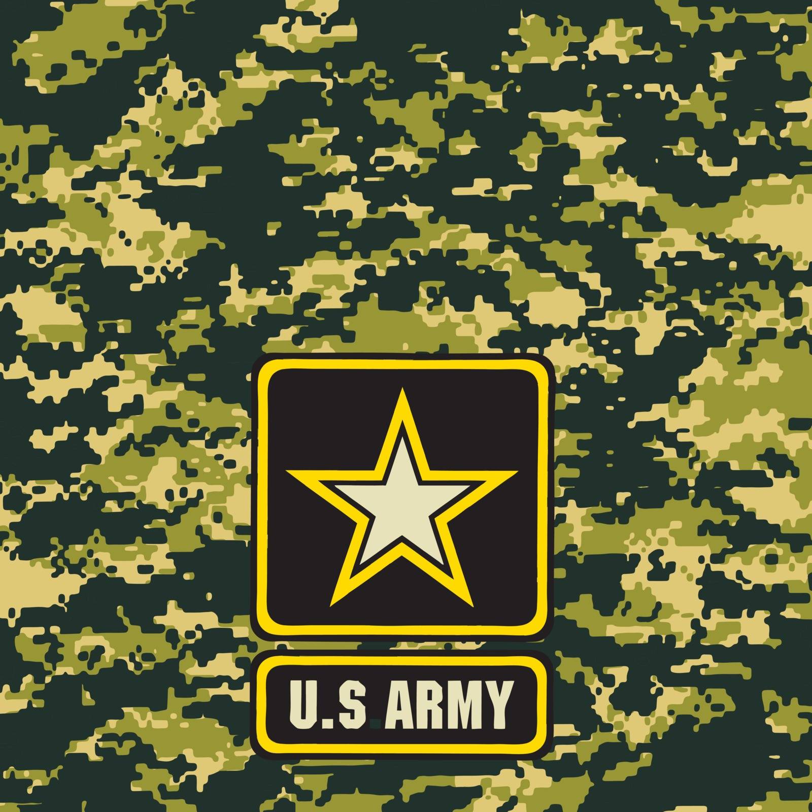 Dark green army camouflage background for use in the field. Vector illustration.