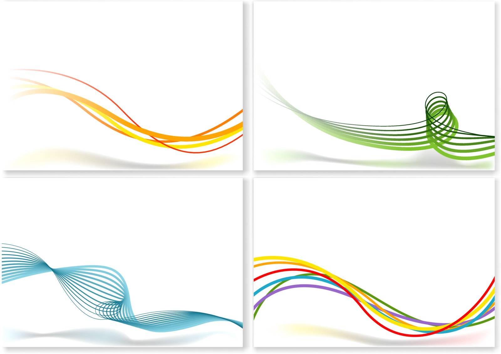 Abstract Lines Background - Vector Illustrations