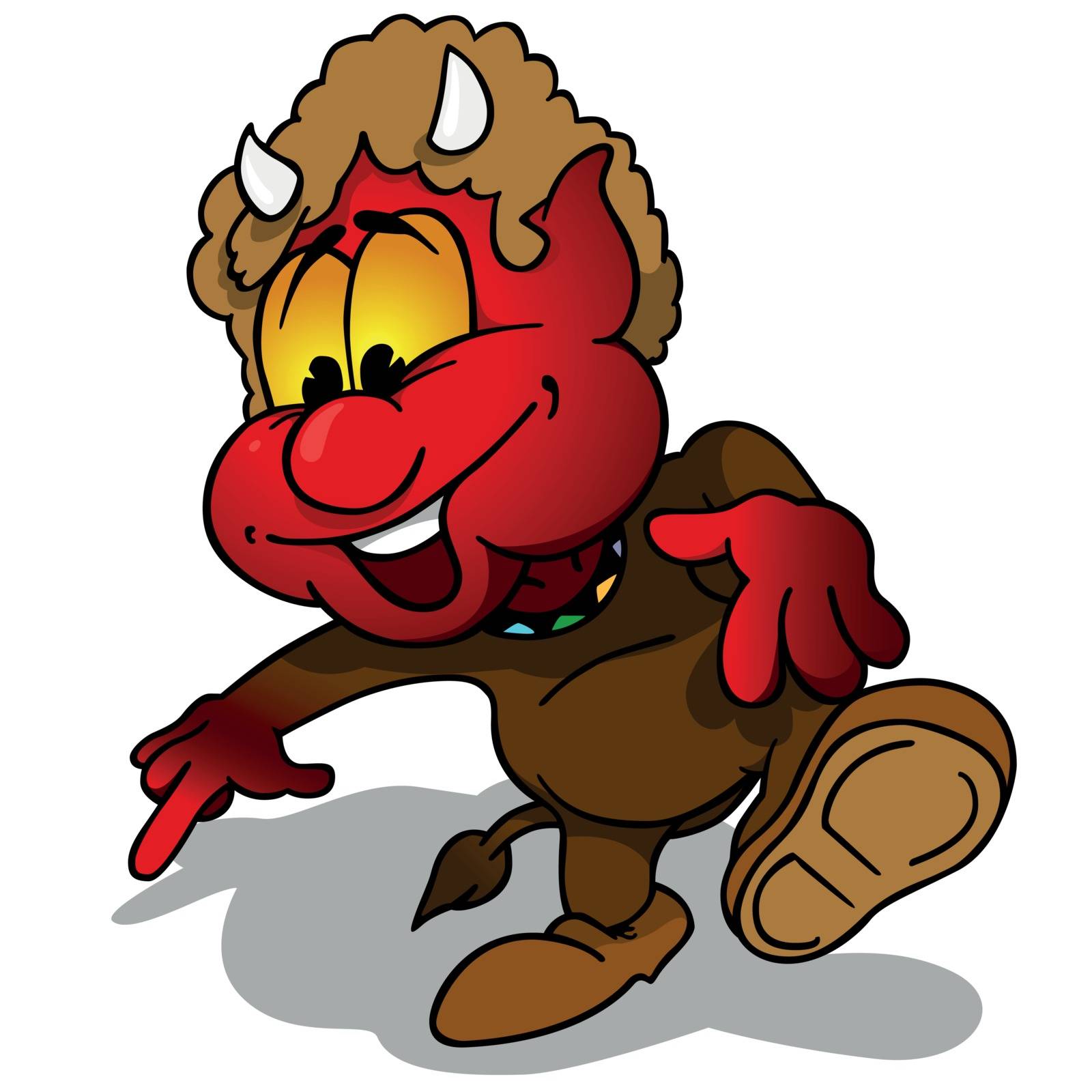 Devil - Cartoon Character Illustration, Vector