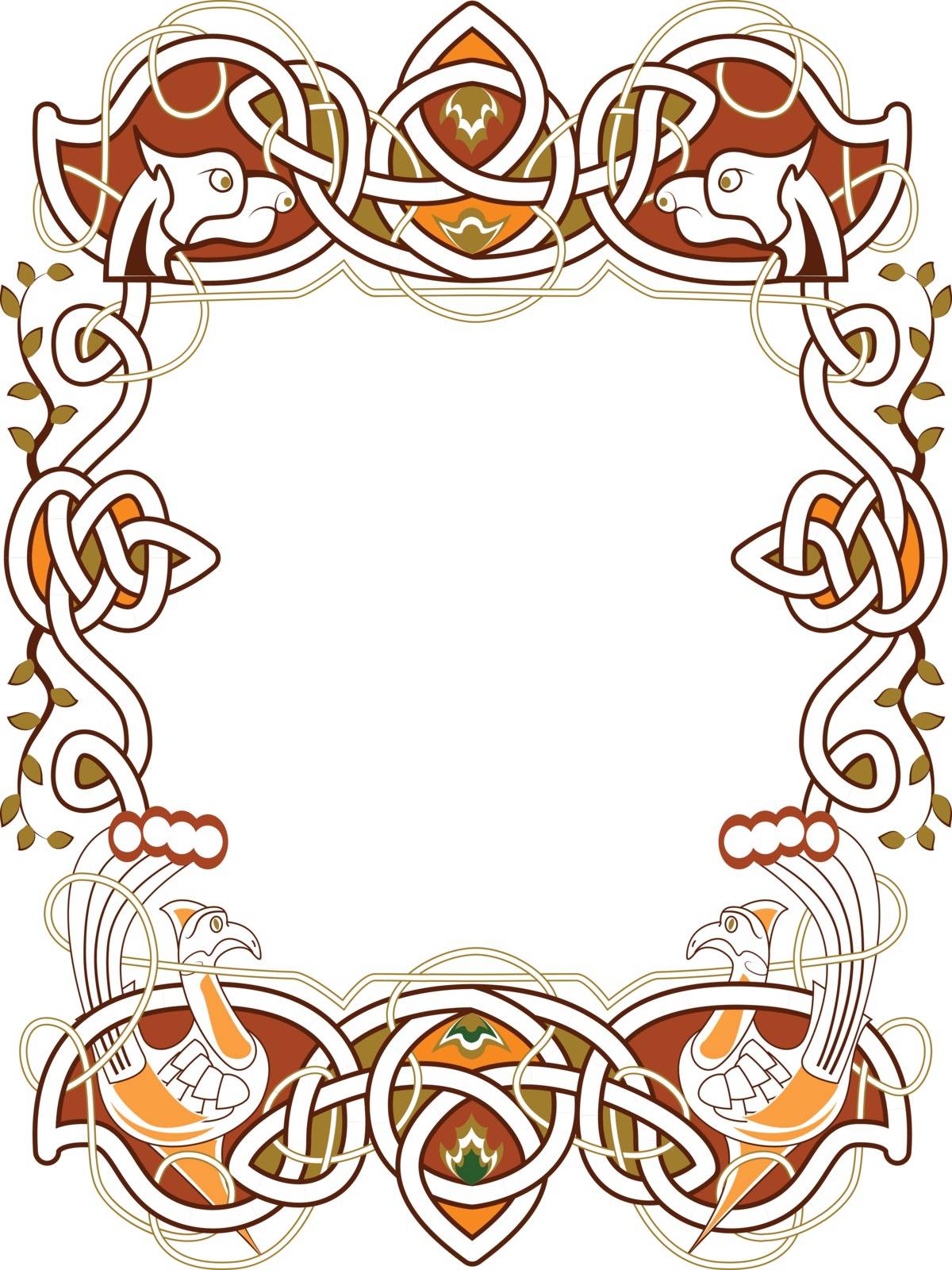 celtic frame in the Irish style - vector