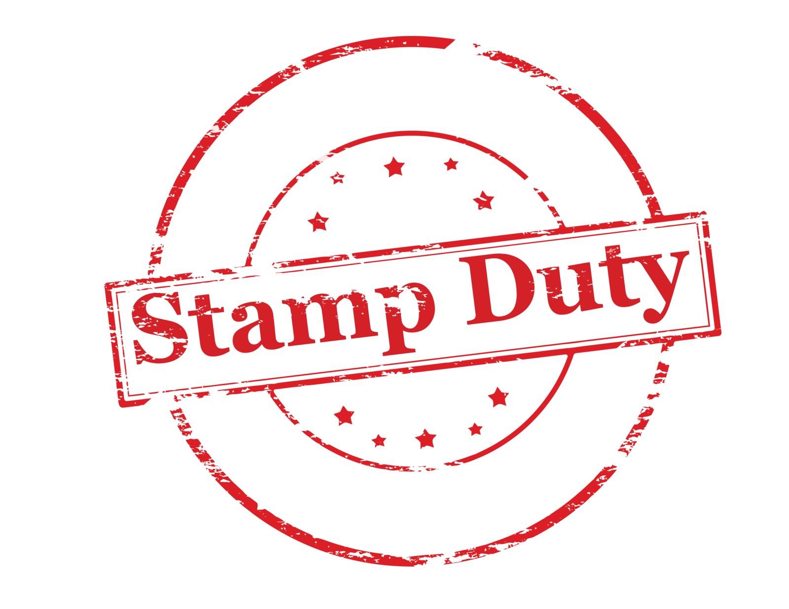 Rubber stamp with text stamp duty inside, vector illustration