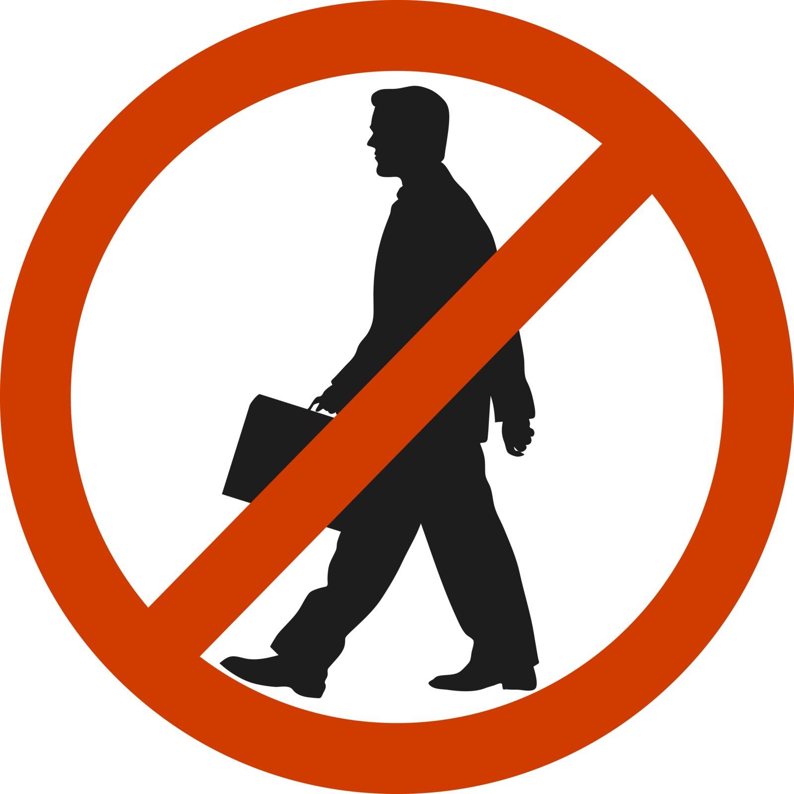 entrance and access is denied to men. sign symbol