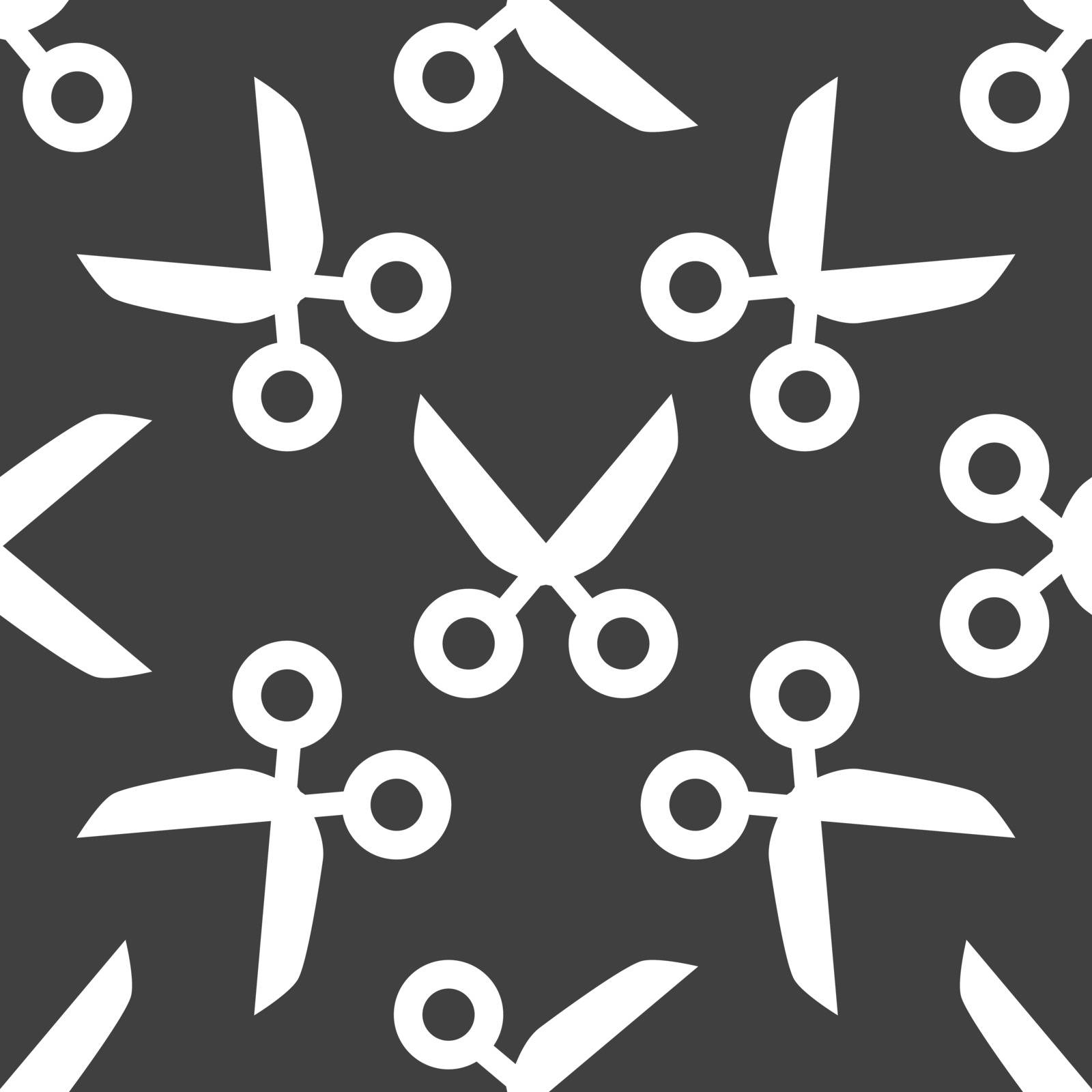 Scissors web icon. flat design. Seamless pattern. Vector EPS10