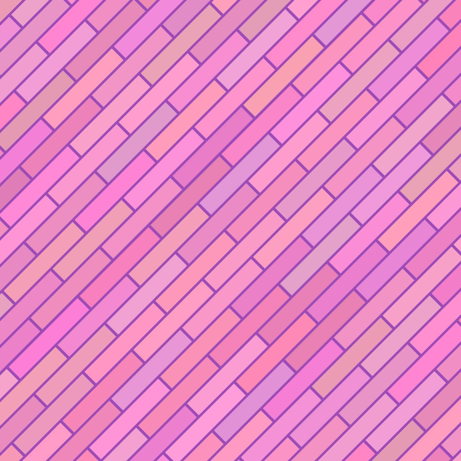Pink Diagonal Texture. Abstract Pink Brick Background.