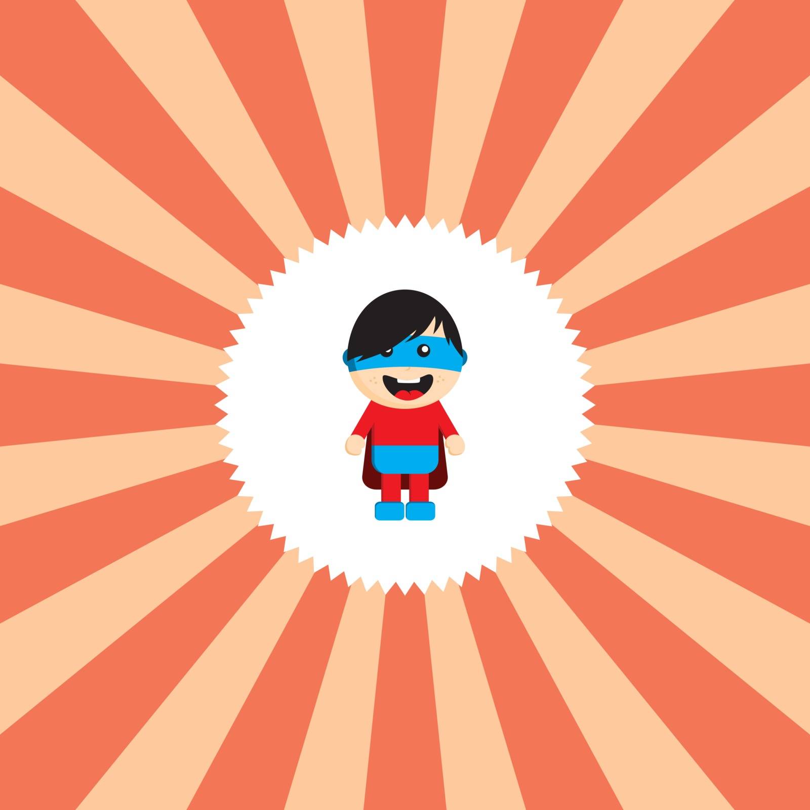 superhero cartoon character theme graphic art vector illustration