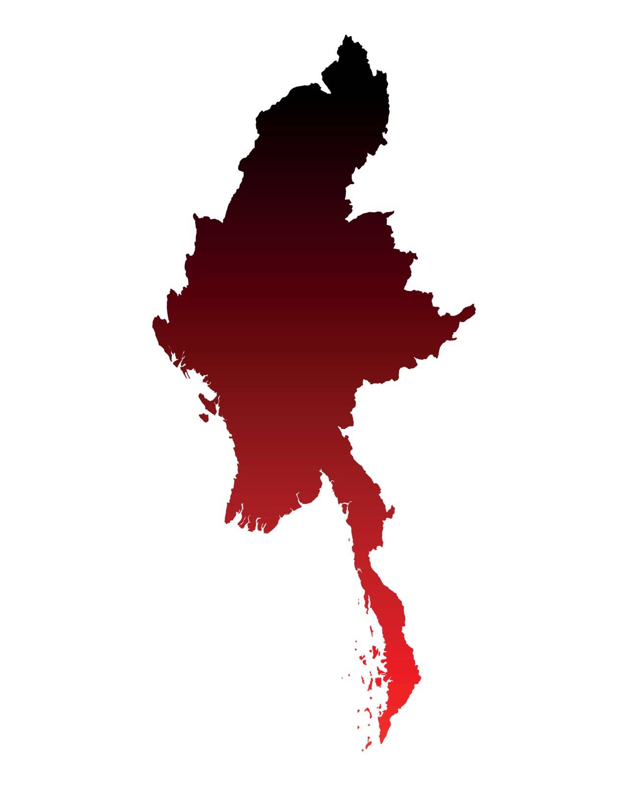 Map of Myanmar by rbiedermann