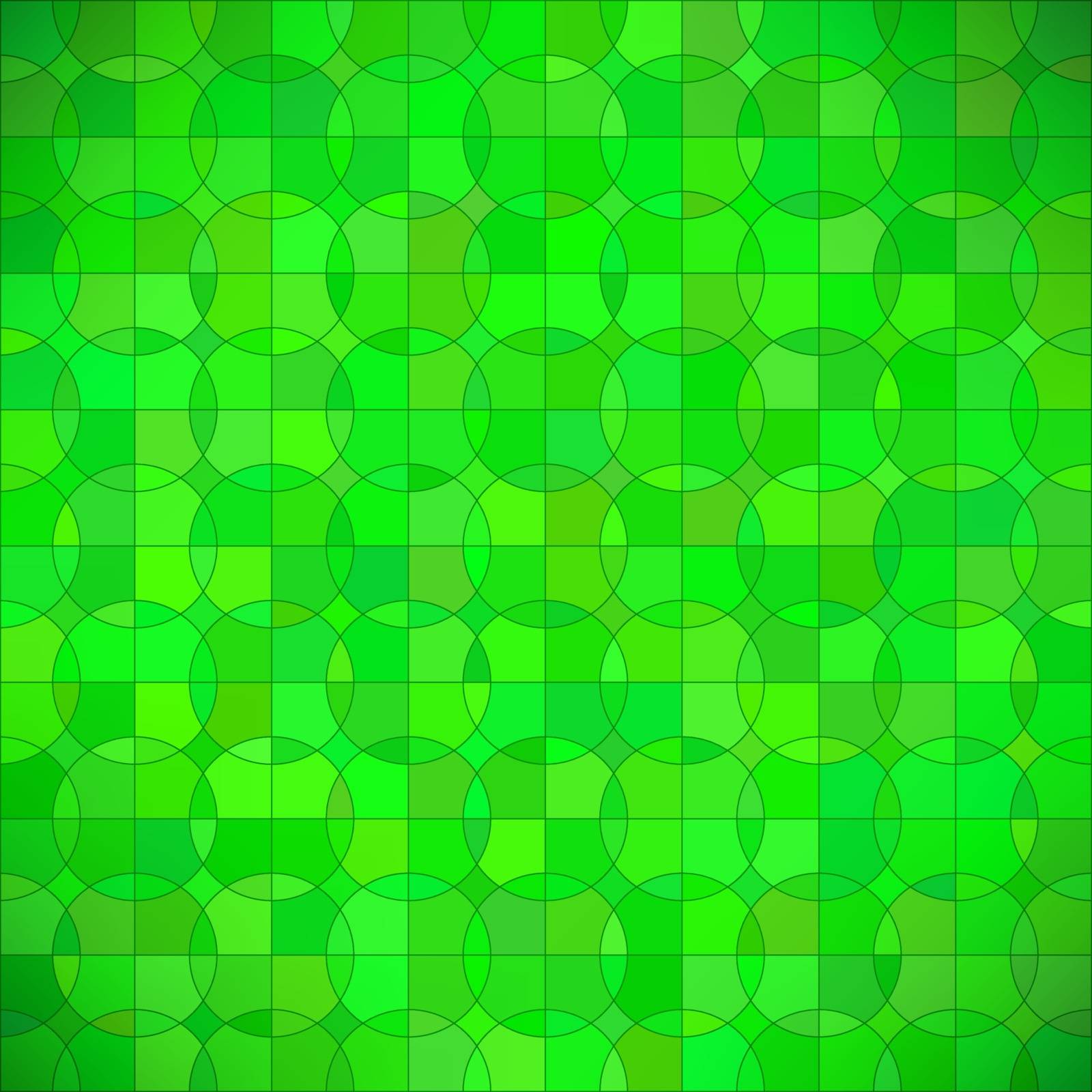 Green Geometric Circle Background. Abstract Modern Green Pattern