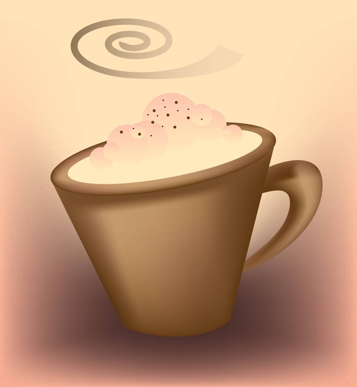 Cup of cappuccino by Deserbra