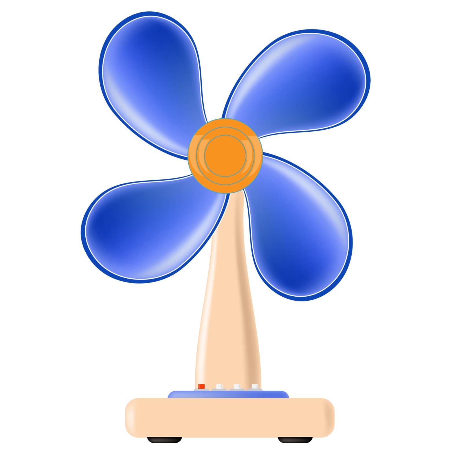 Fan Icon Isolated on White Background. Electric Fan.