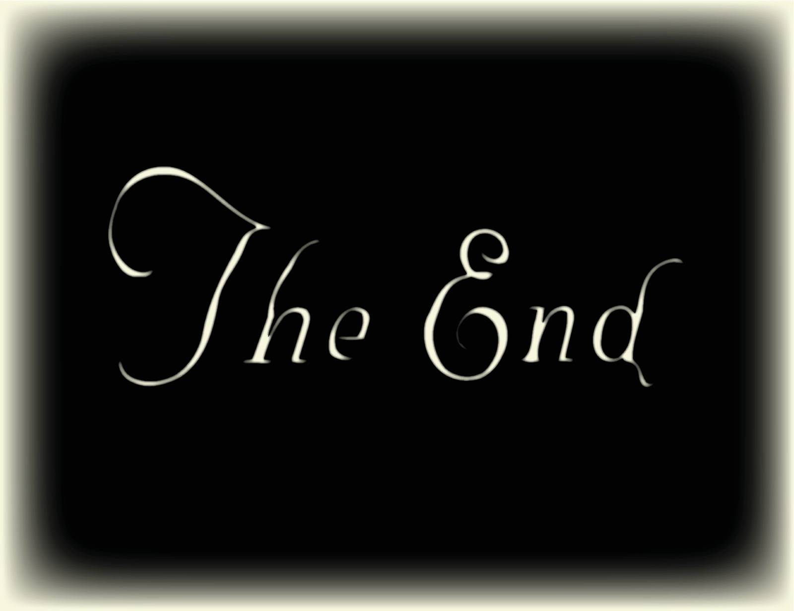 The End old silent movie final frame