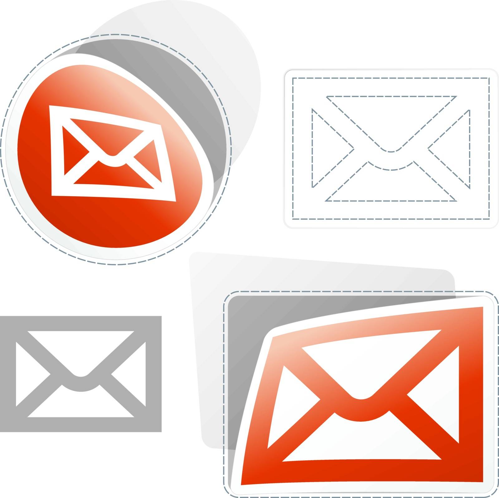 E-mail icon. Usable for web design.