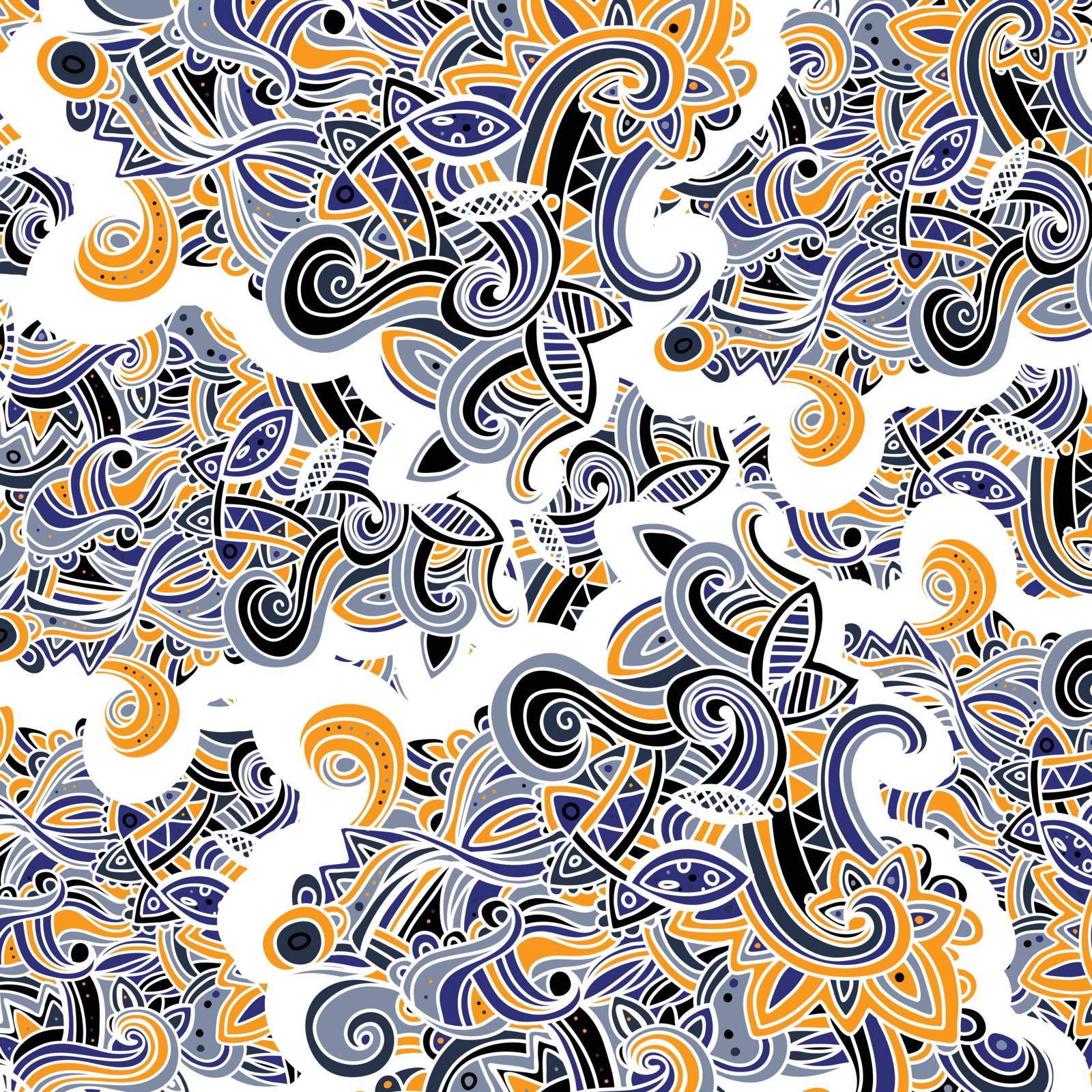Multicolor Pattern Doodles- Decorative Sketchy Notebook Design- Hand-Drawn Vector Illustration Background. by AlisaRed