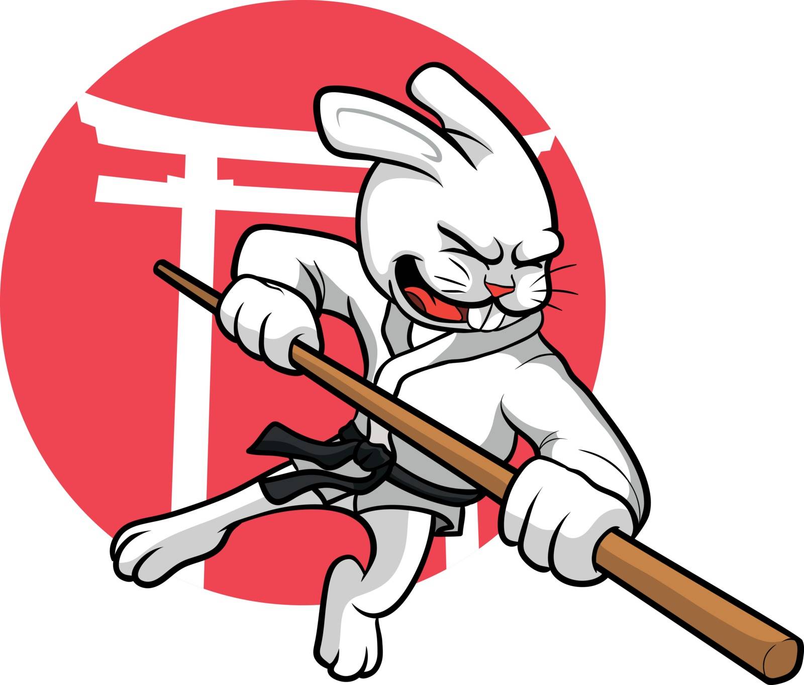 Illustration of Karate Rabbit