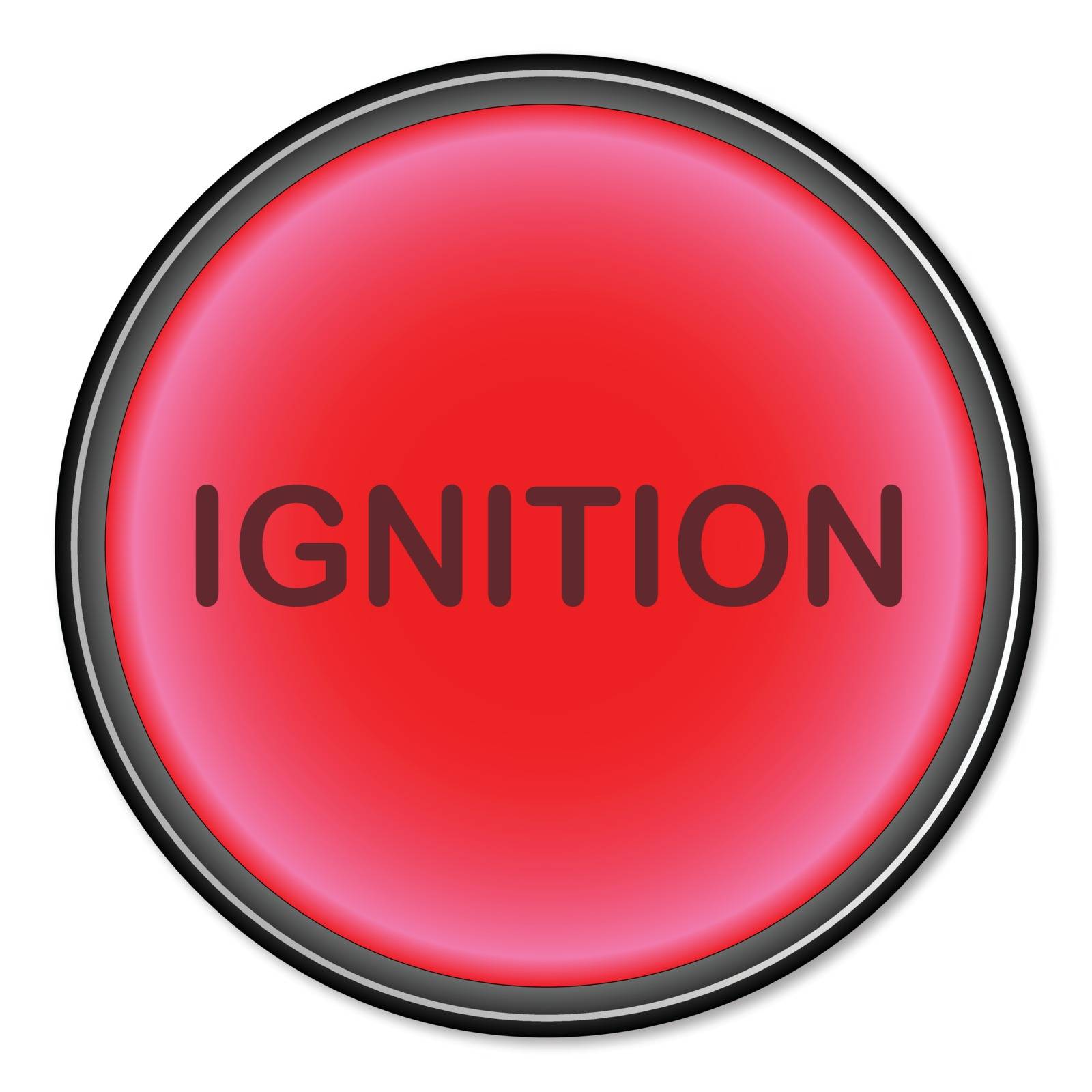 A ignition button as may be found on high explosive devices