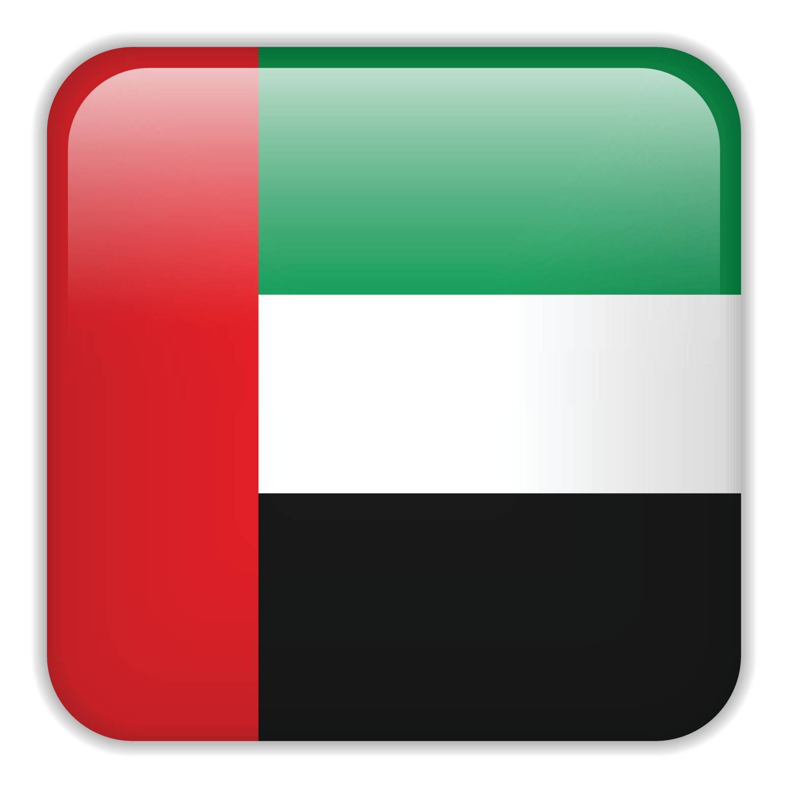 Vector - Emirates Flag Smartphone Application Square Buttons