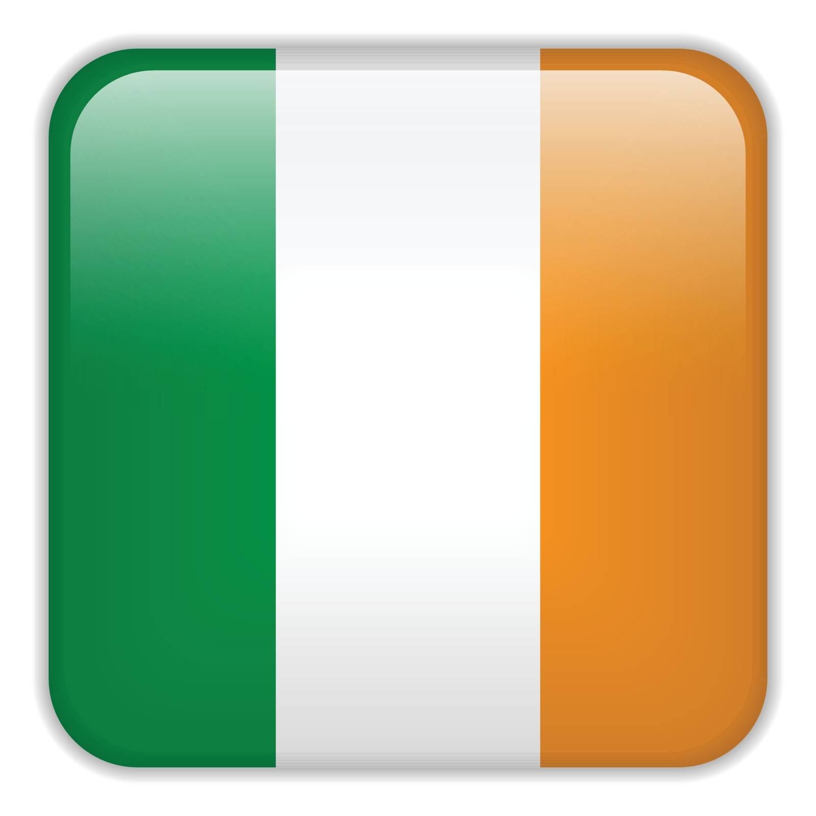 Vector - Ireland Flag Smartphone Application Square Buttons