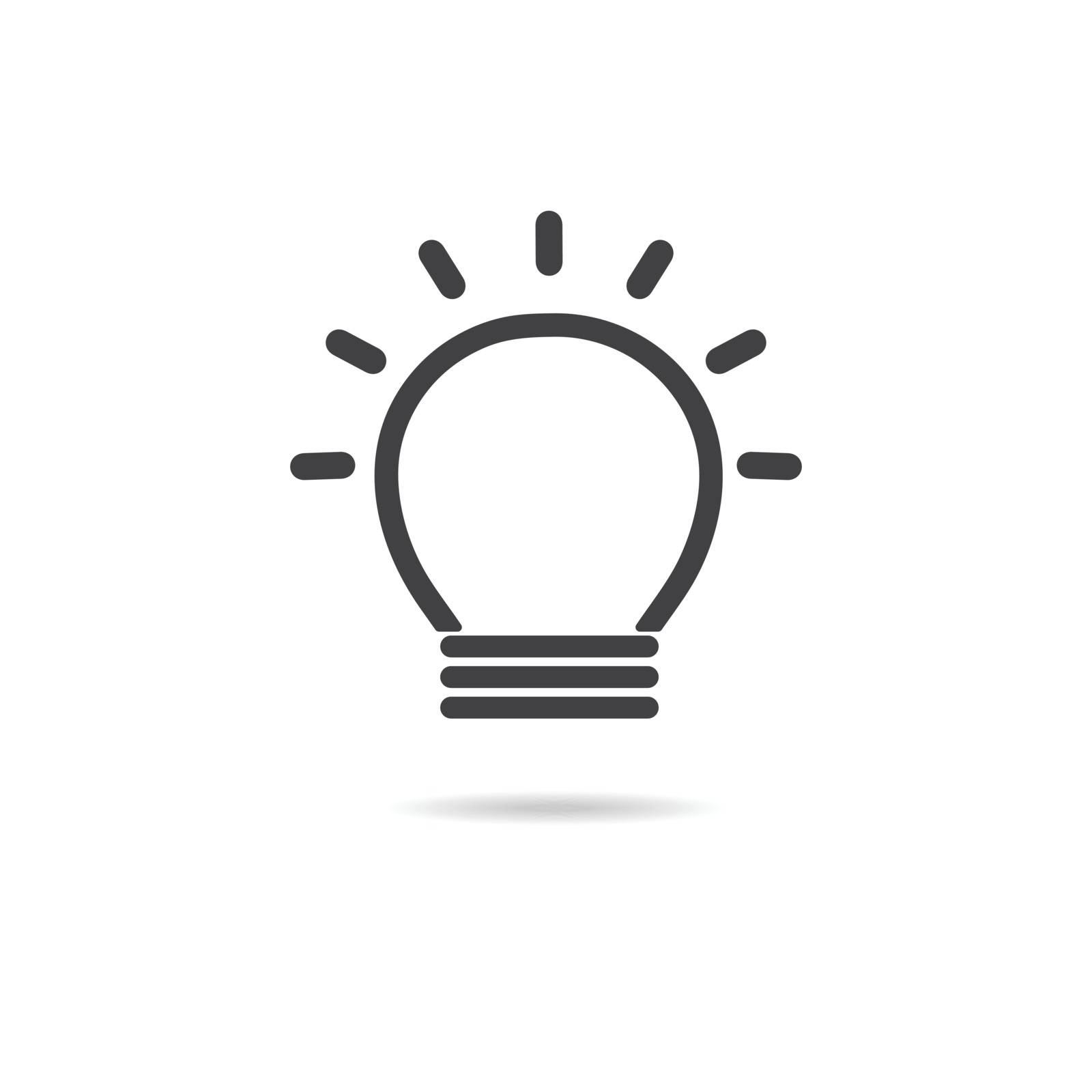 Light bulb logo.  light bulb icon symbol
