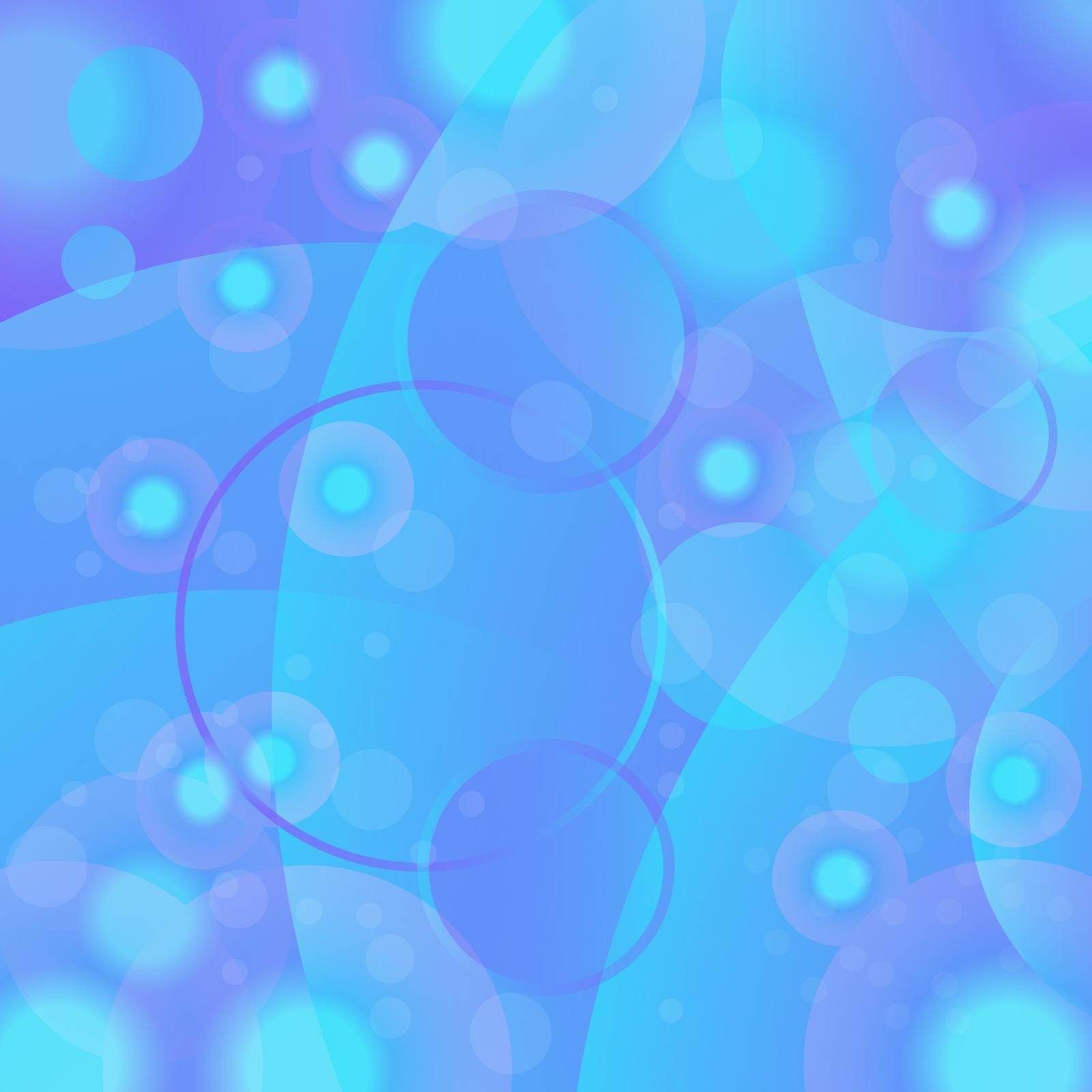 Blue Circle Background. Abstract Blue Blurred Pattern