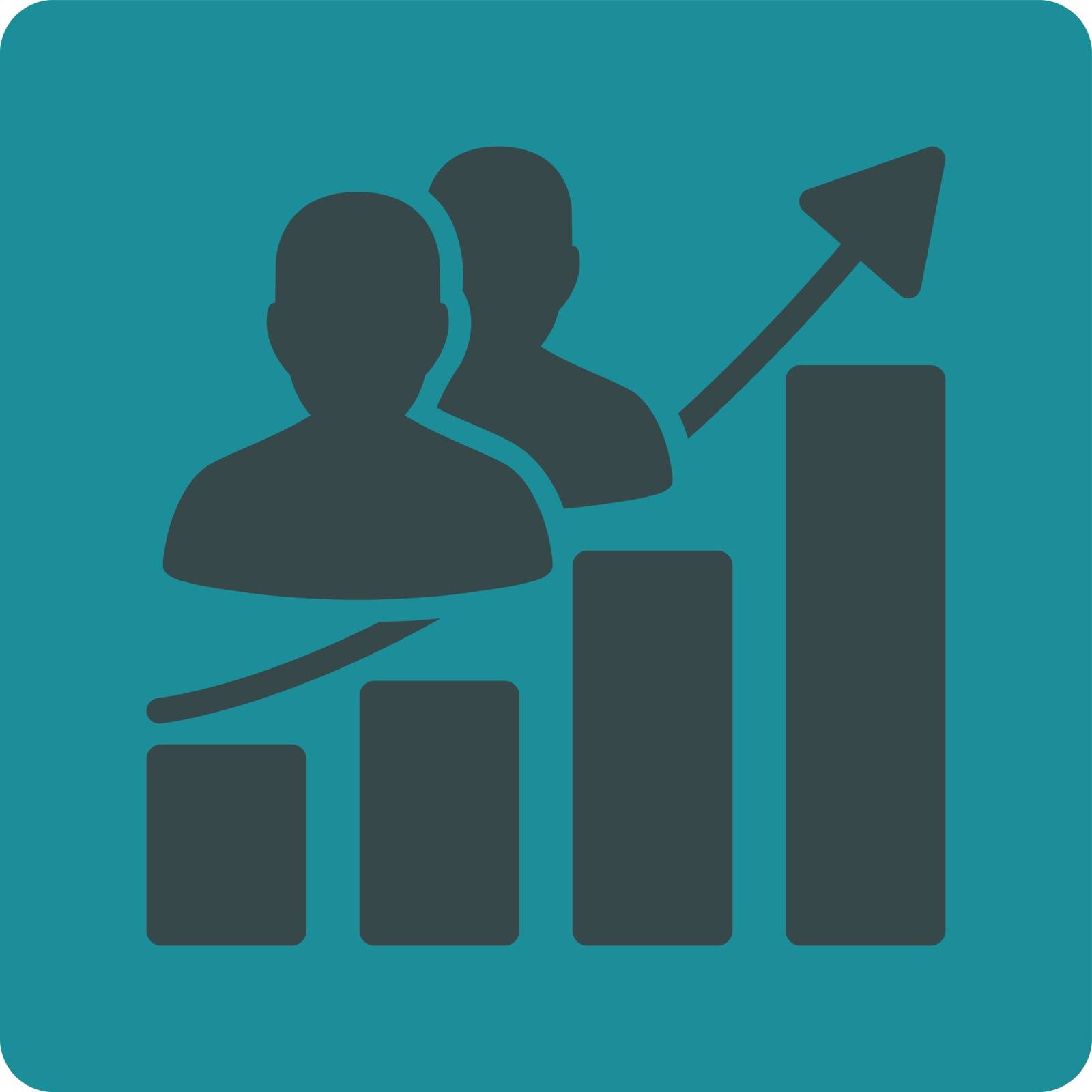Audience Growth Icon by ahasoft
