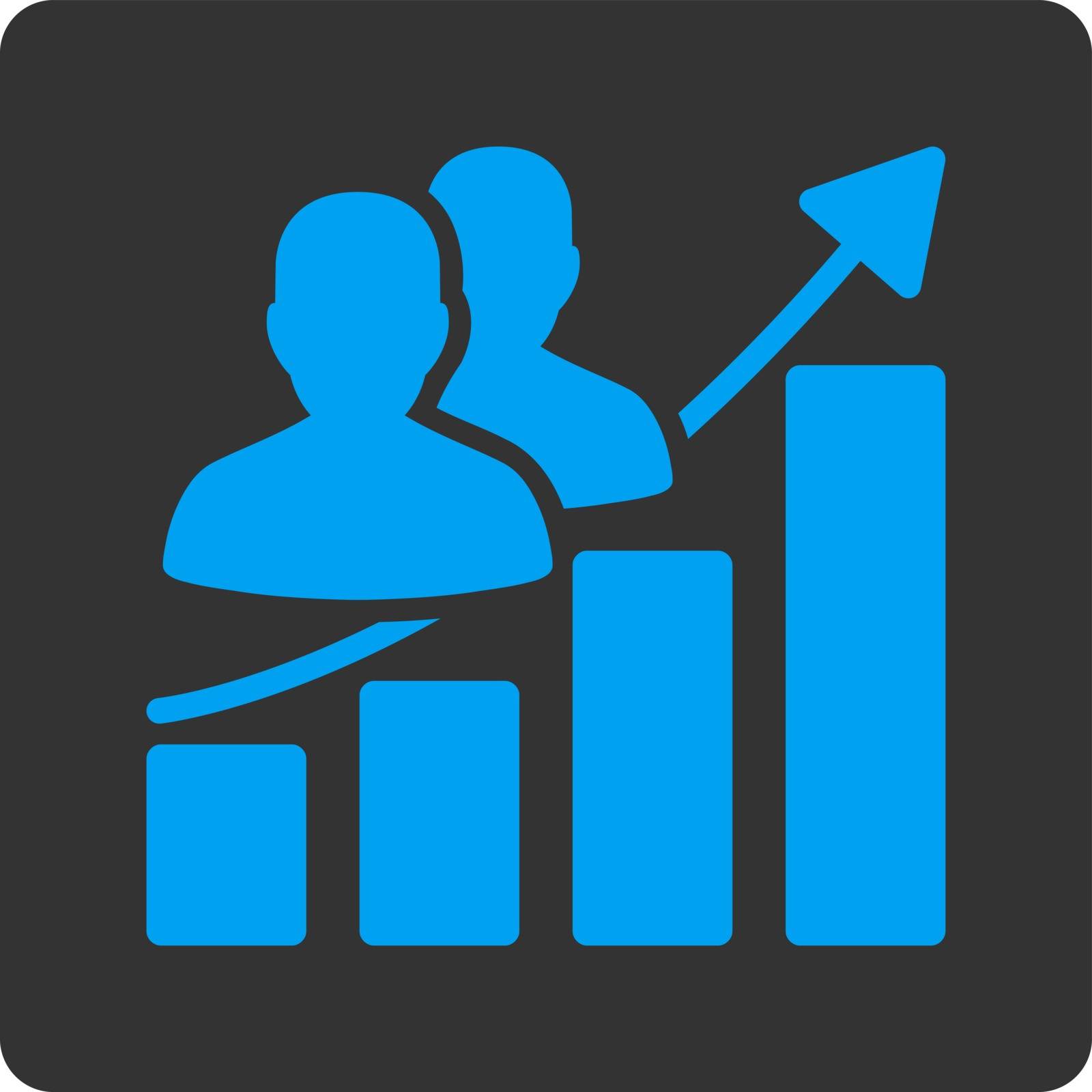 Audience Growth Icon by ahasoft